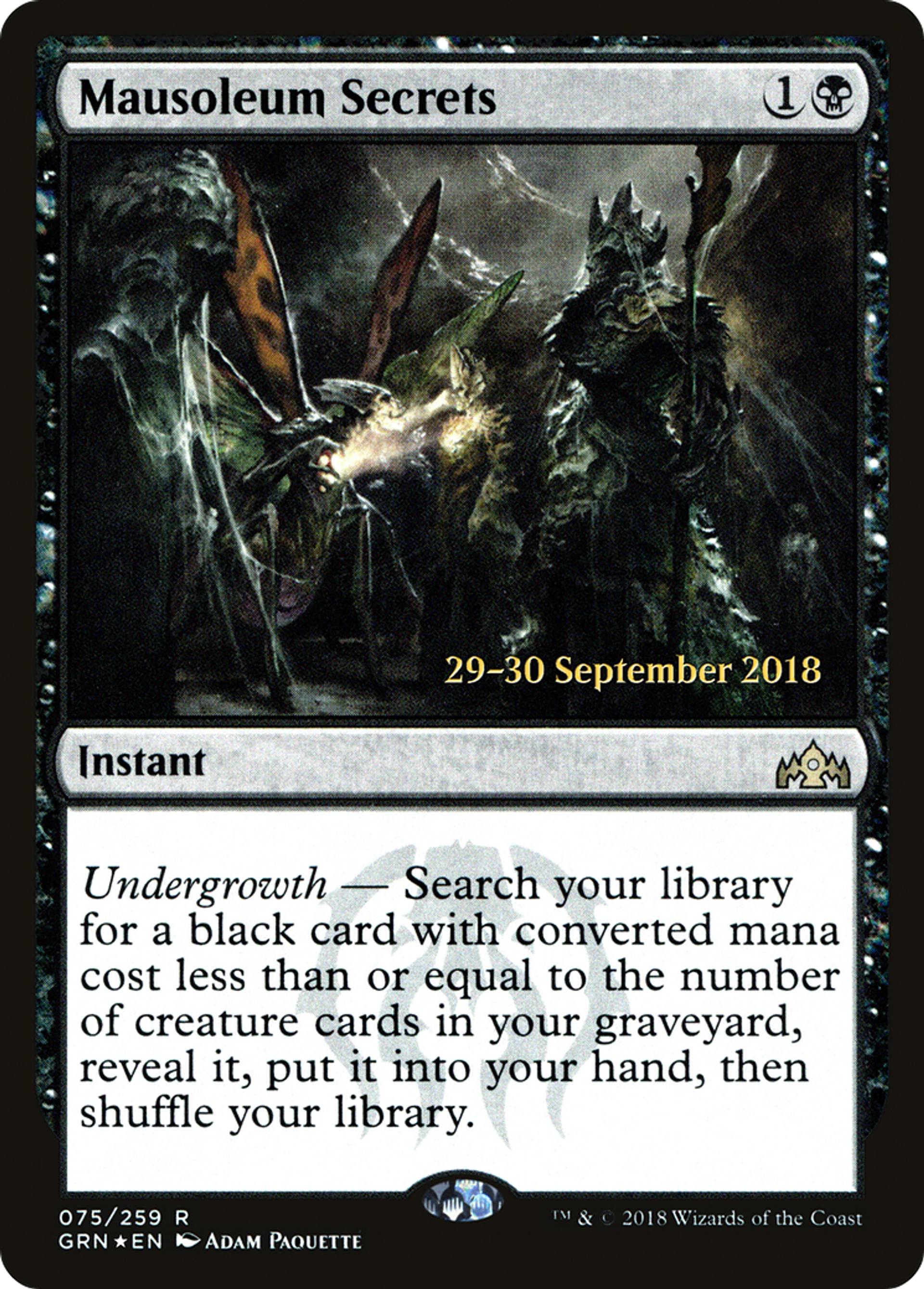 Mausoleum Secrets — Guilds of Ravnica Promos — Magic: The Gathering