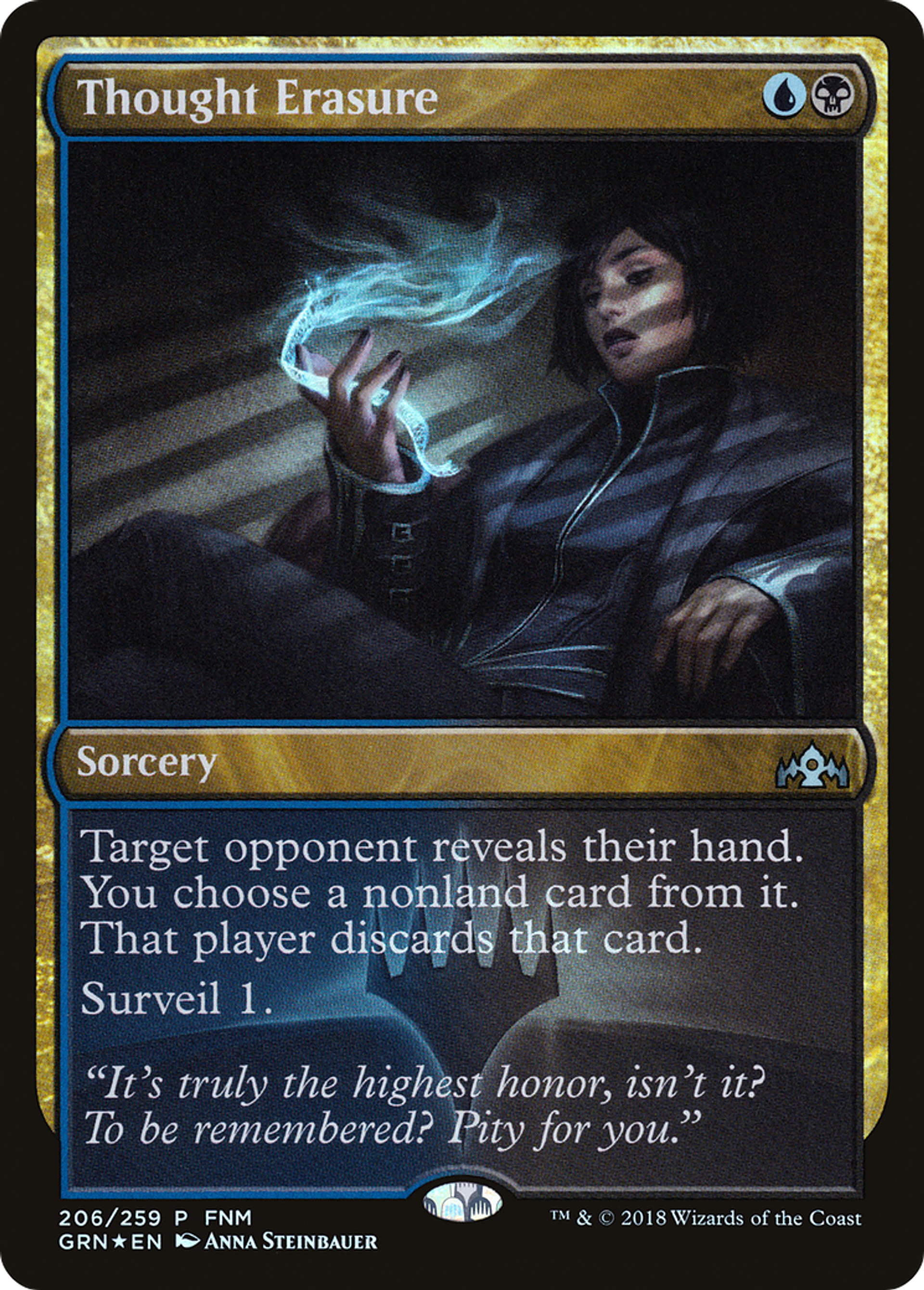 Thought Erasure — Guilds of Ravnica Promos — Magic: The Gathering