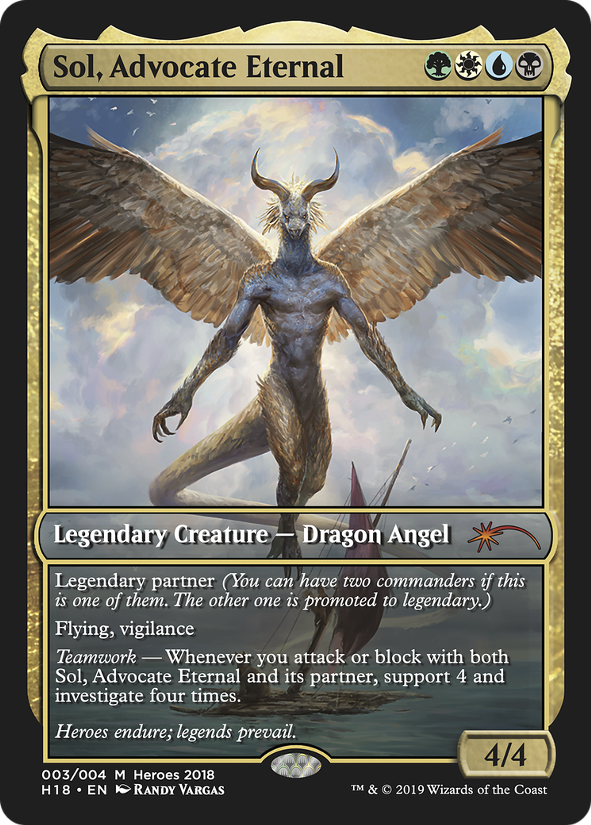 Sol, Advocate Eternal — 2018 Heroes of the Realm — Magic: The Gathering