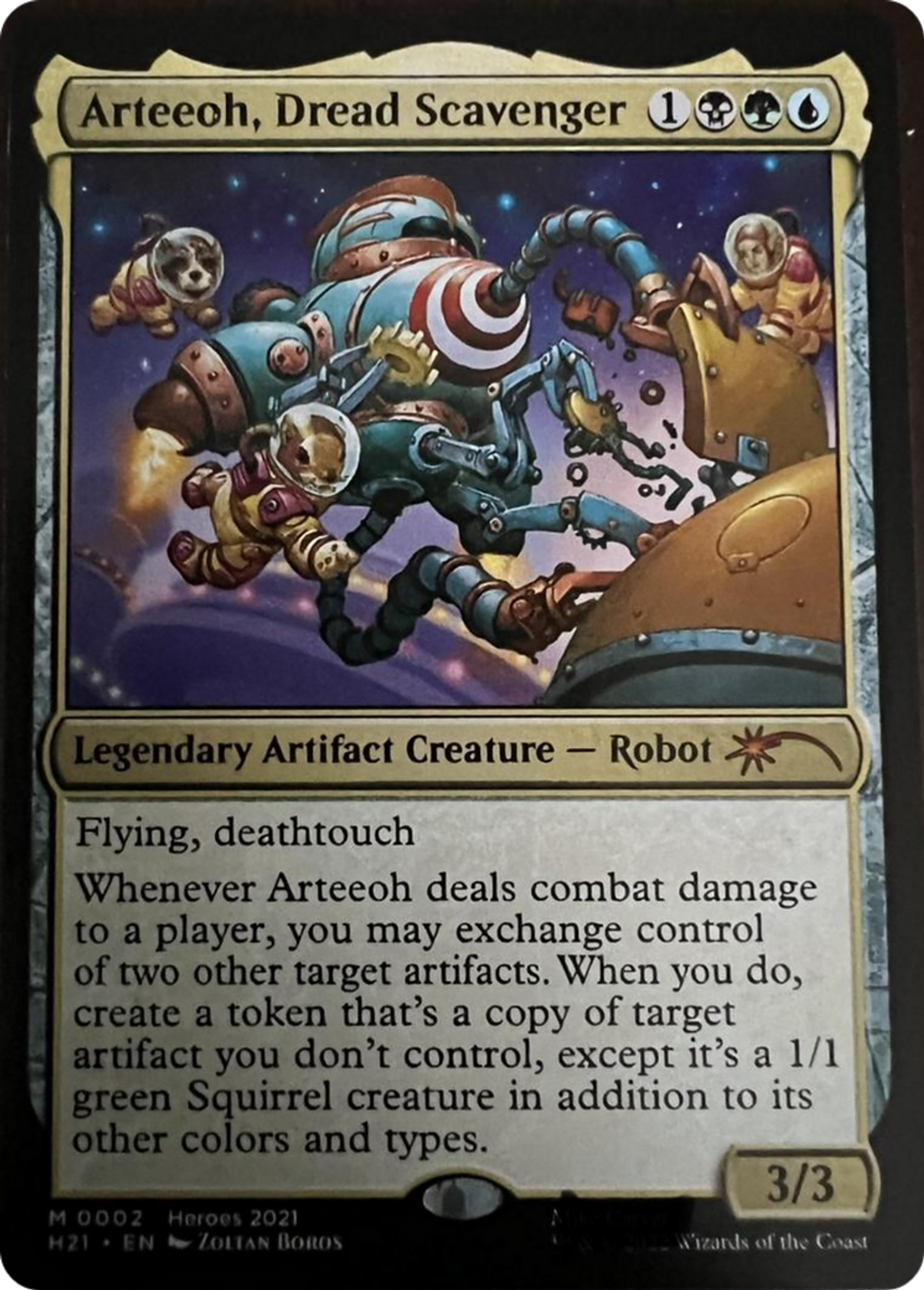 Arteeoh, Dread Scavenger — 2021 Heroes of the Realm — Magic: The Gathering