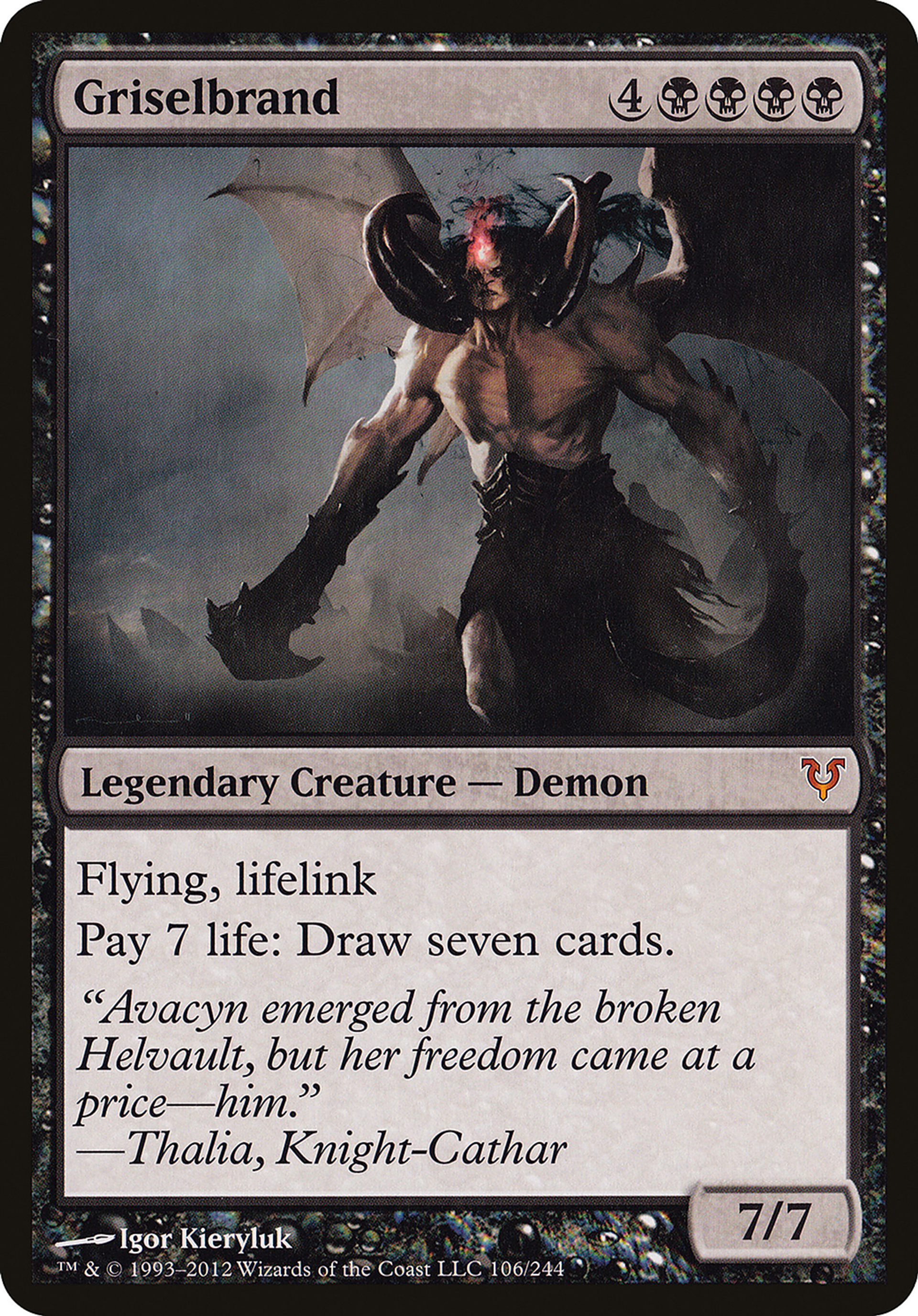 Griselbrand — Open the Helvault — Magic: The Gathering