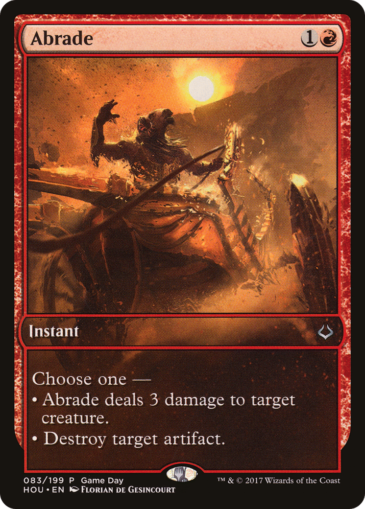 Abrade — Hour of Devastation Promos — Magic: The Gathering