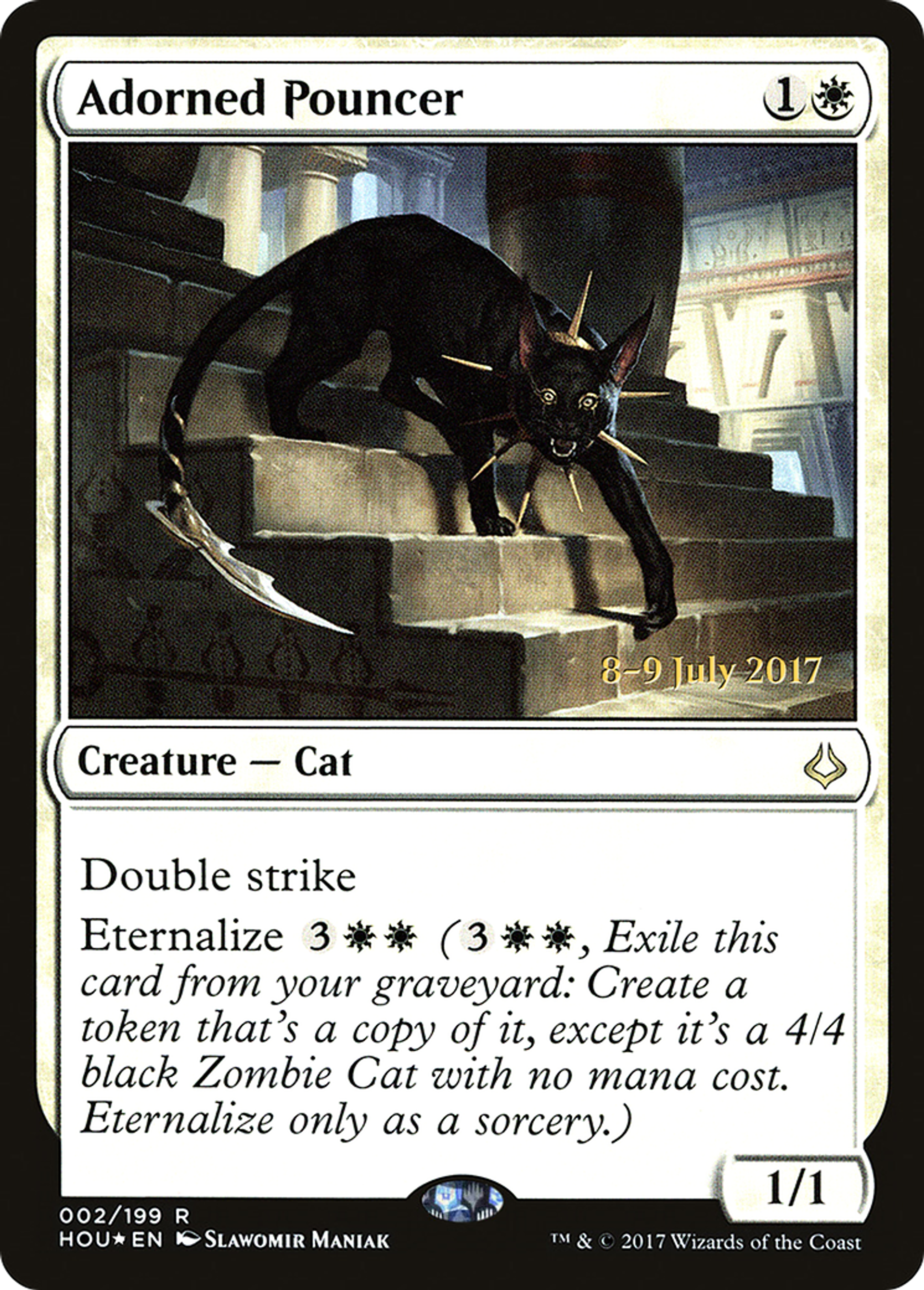 Adorned Pouncer — Hour of Devastation Promos — Magic: The Gathering