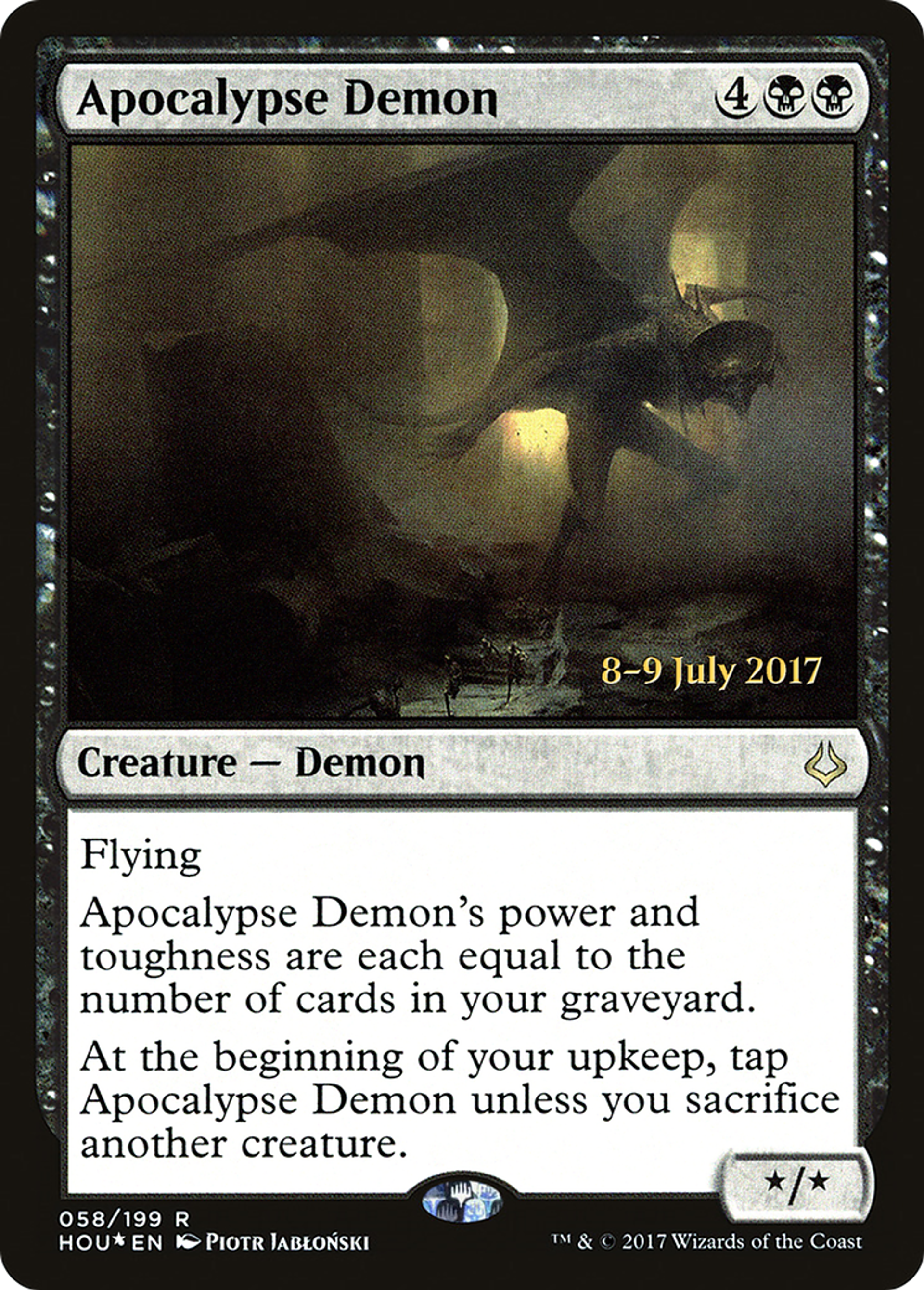 Apocalypse Demon — Hour of Devastation Promos — Magic: The Gathering