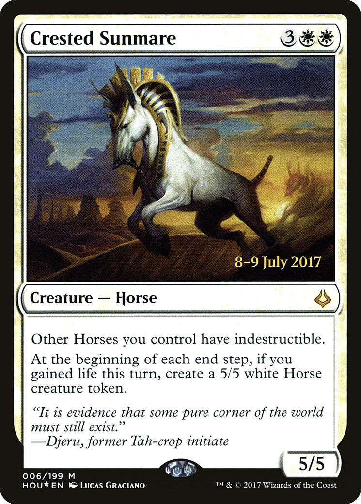 Crested Sunmare — Hour of Devastation Promos — Magic: The Gathering