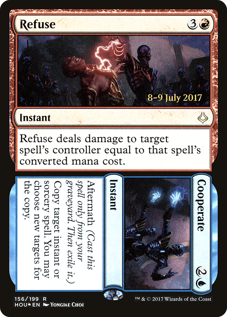 Refuse // Cooperate — Hour of Devastation Promos — Magic: The Gathering