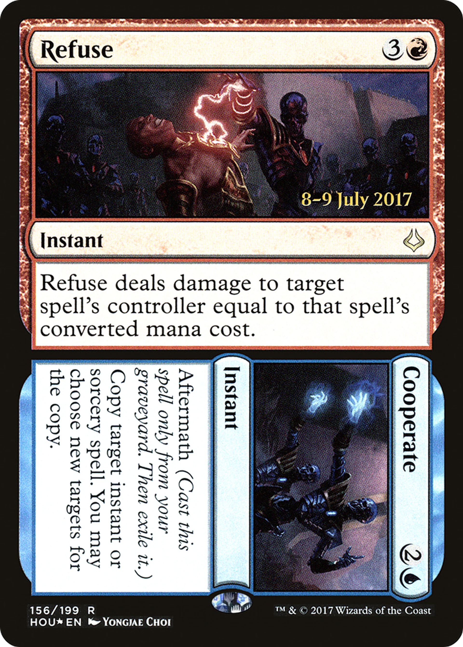 Refuse // Cooperate — Hour of Devastation Promos — Magic: The Gathering