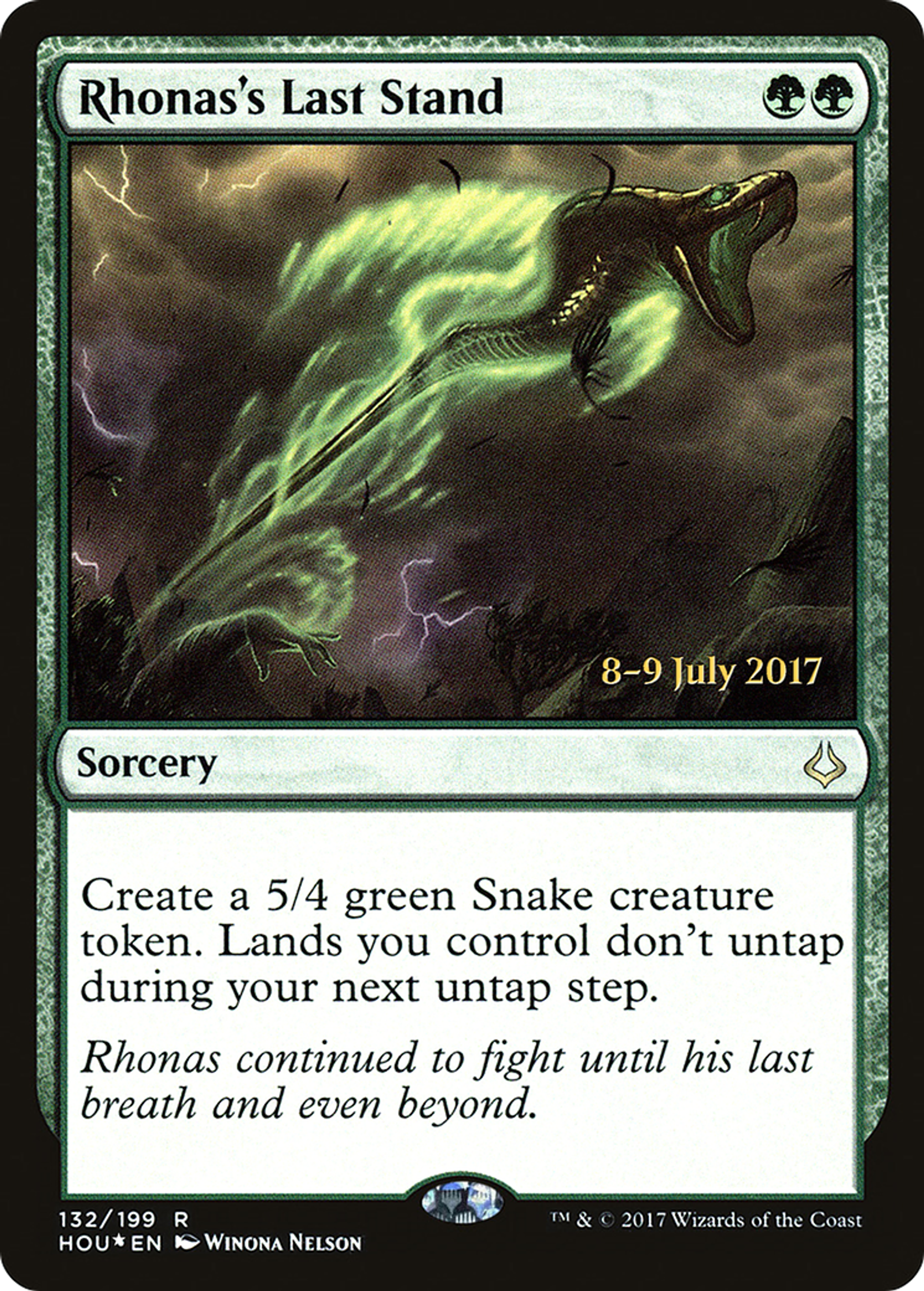 Rhonas's Last Stand — Hour of Devastation Promos — Magic: The Gathering