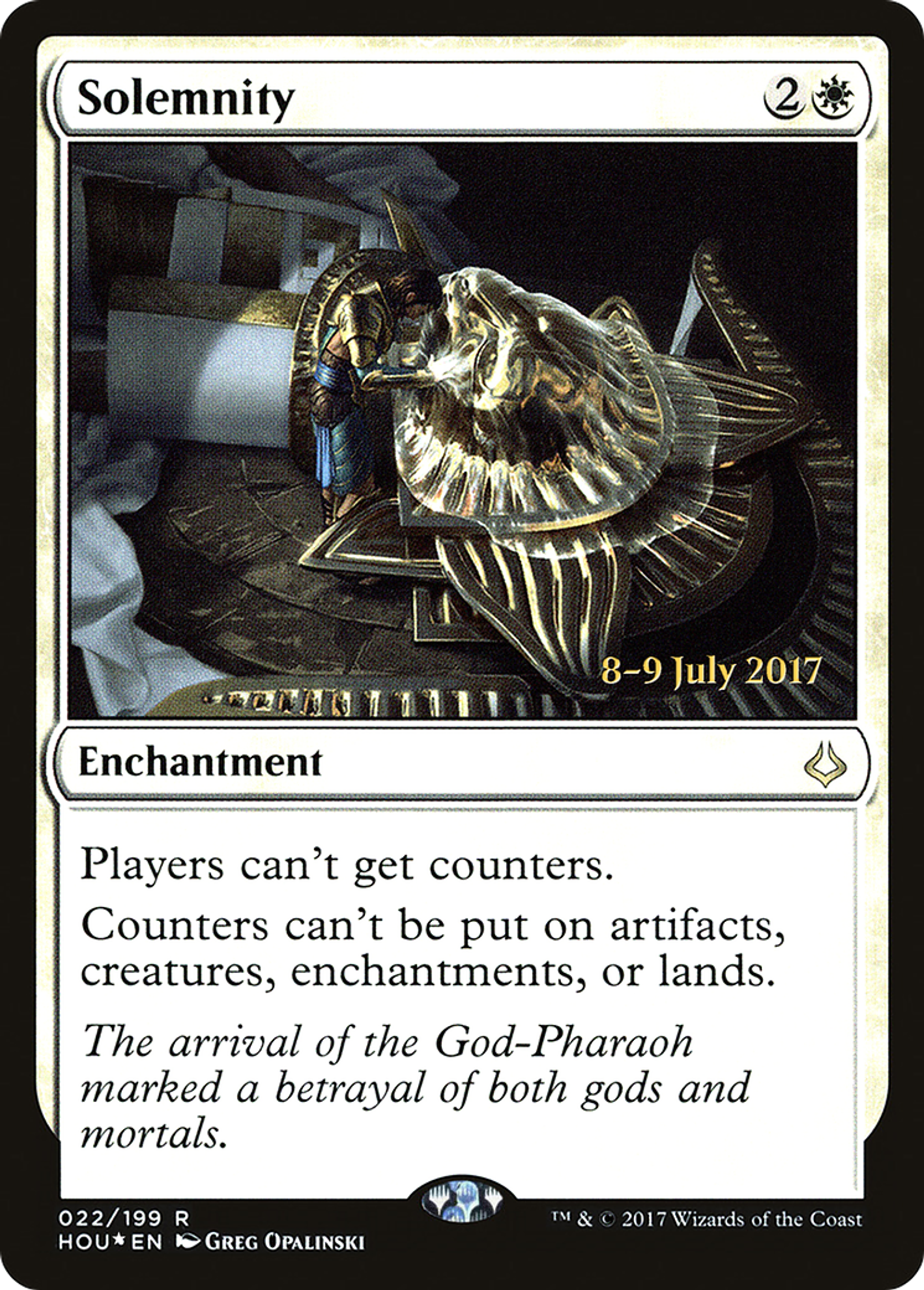 Solennité — Hour of Devastation Promos — Magic: The Gathering