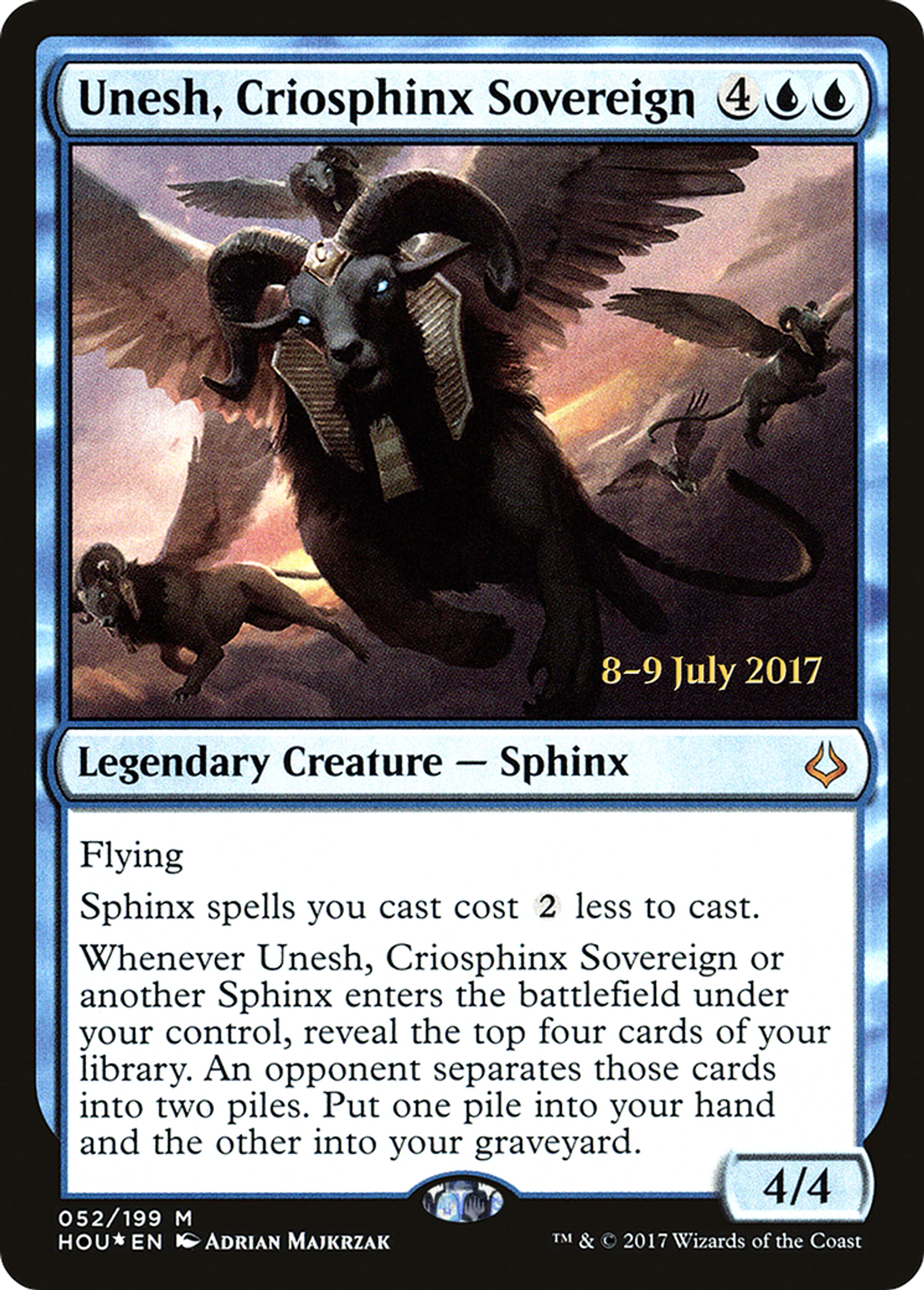 Unesh, Criosphinx Sovereign — Hour of Devastation Promos — Magic: The Gathering