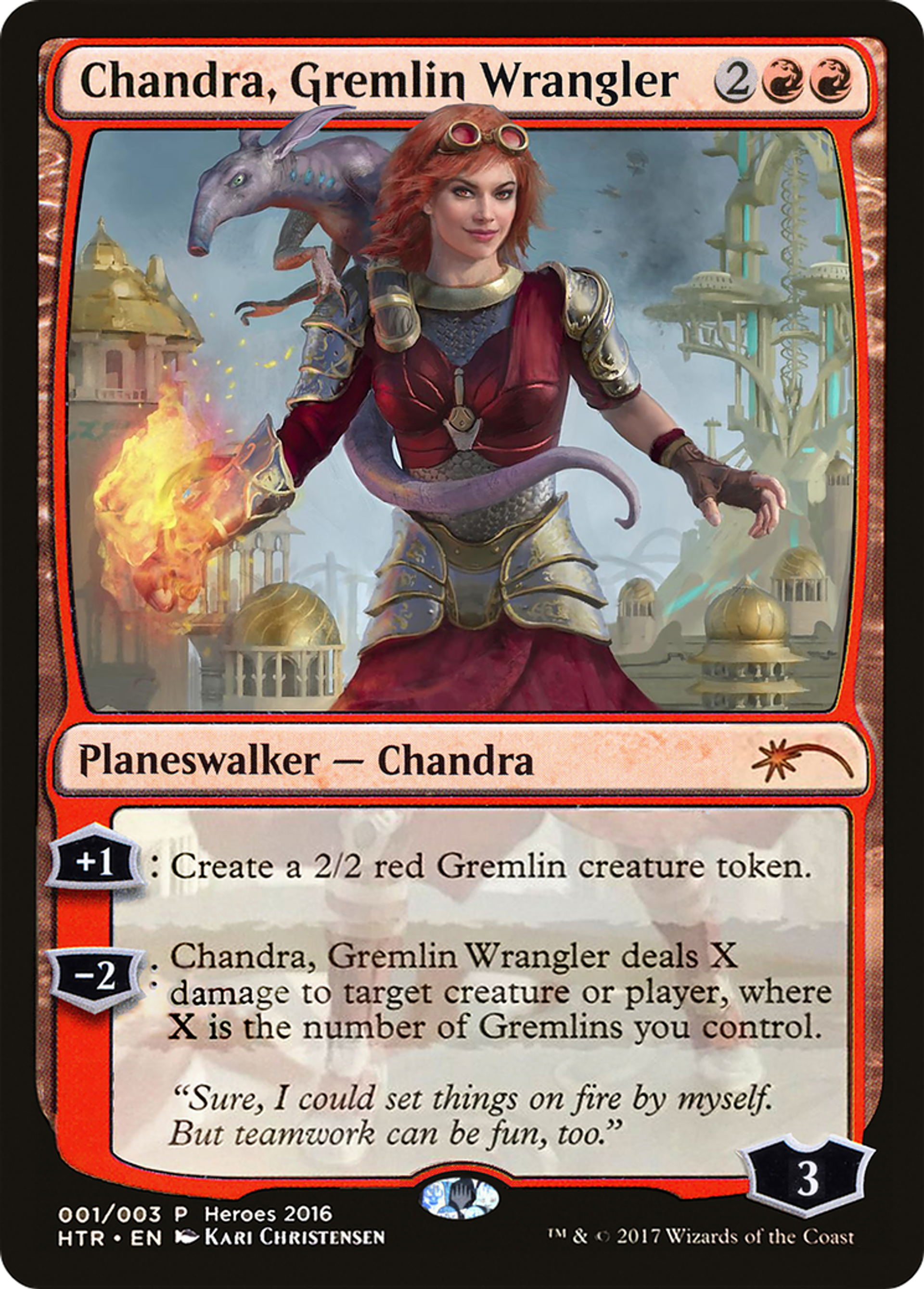 Chandra, Gremlin Wrangler — 2016 Heroes of the Realm — Magic: The Gathering