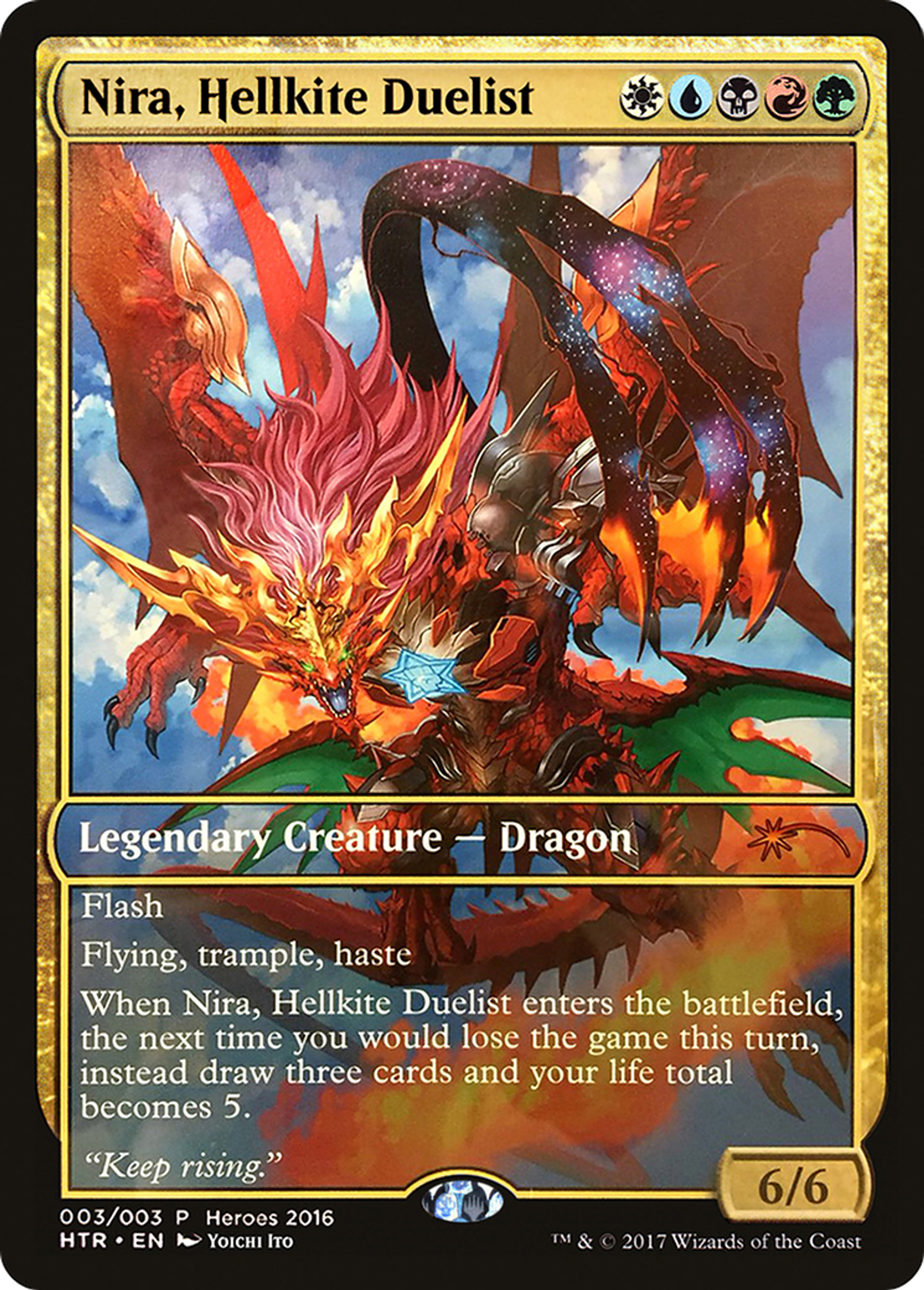 Nira, Hellkite Duelist — 2016 Heroes of the Realm — Magic: The Gathering