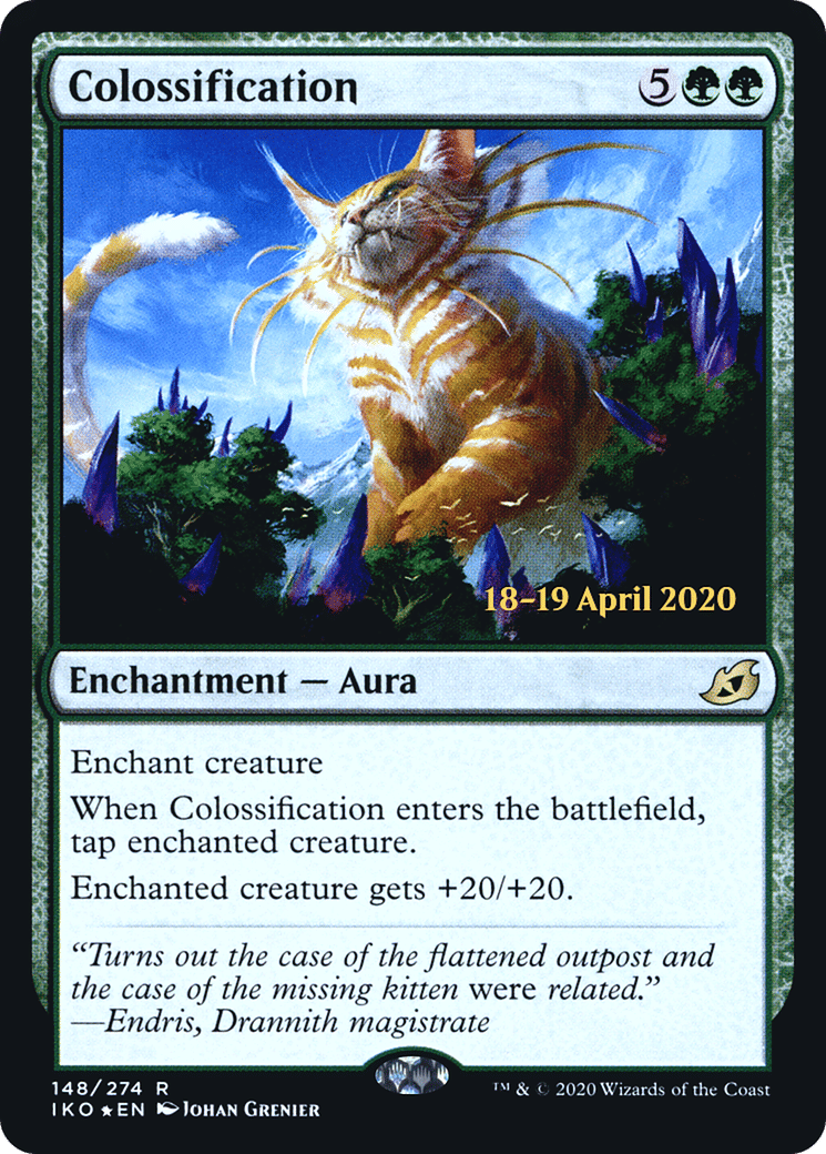 Colossification — Ikoria: Lair of Behemoths Promos — Magic: The Gathering