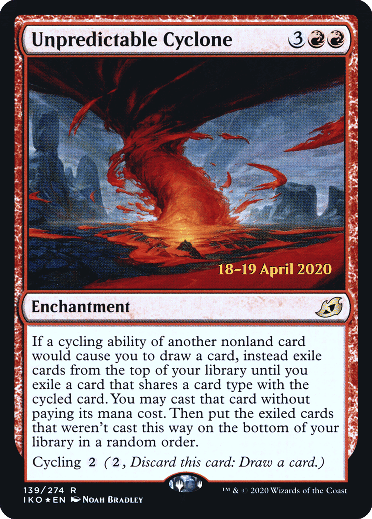 Unpredictable Cyclone — Ikoria: Lair of Behemoths Promos — Magic: The Gathering