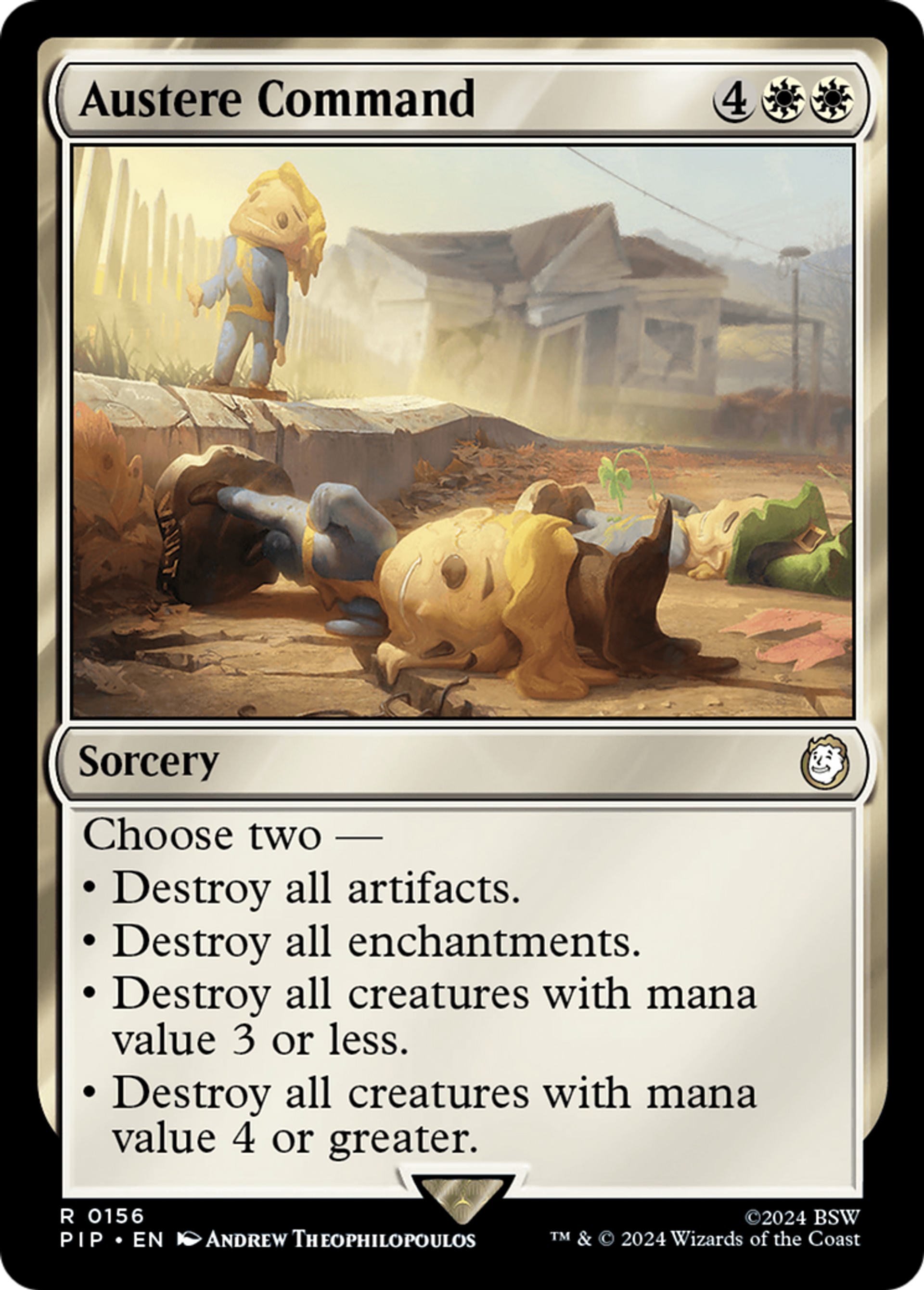 Austere Command — Fallout — Magic: The Gathering