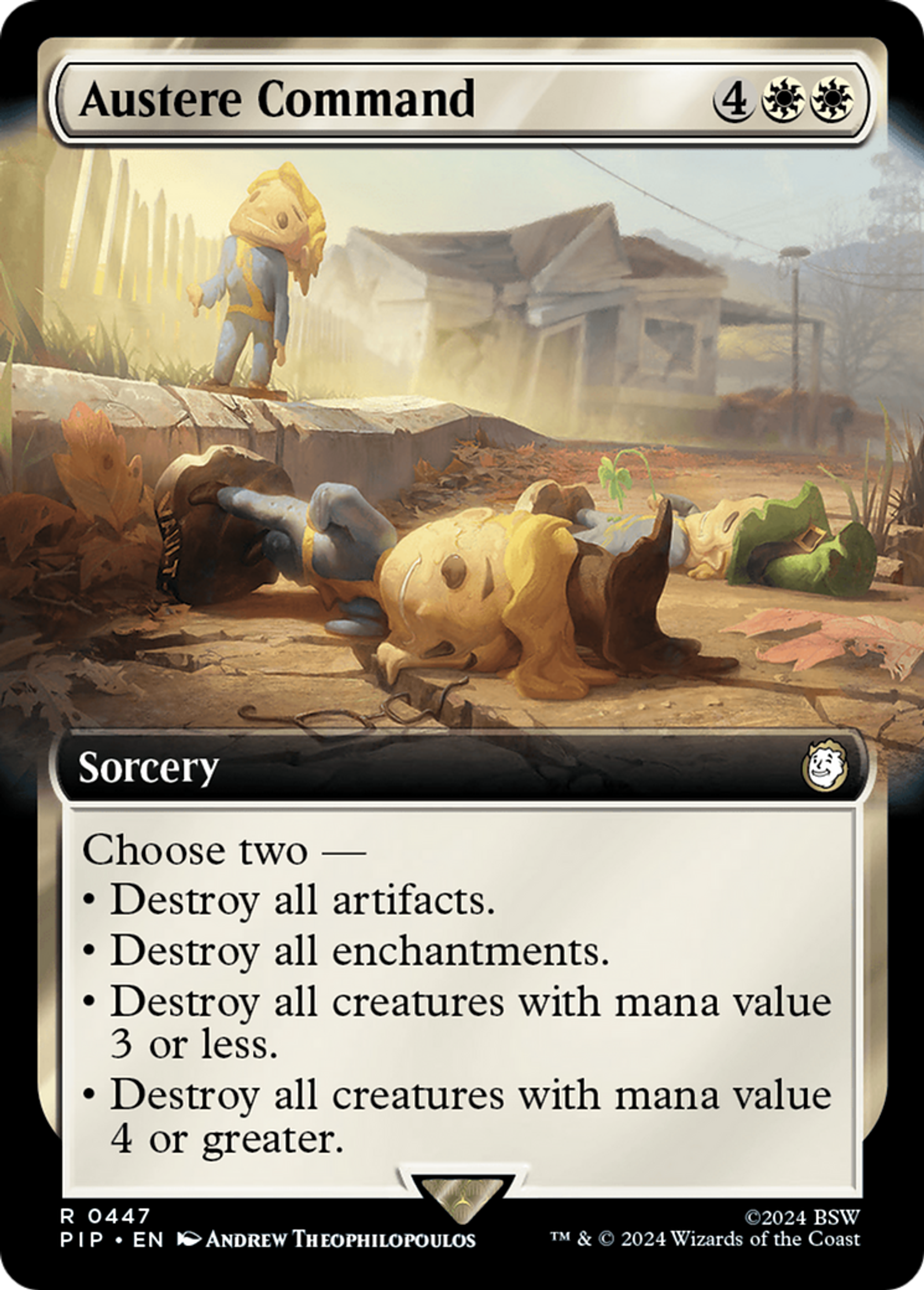 Austere Command — Fallout — Magic: The Gathering