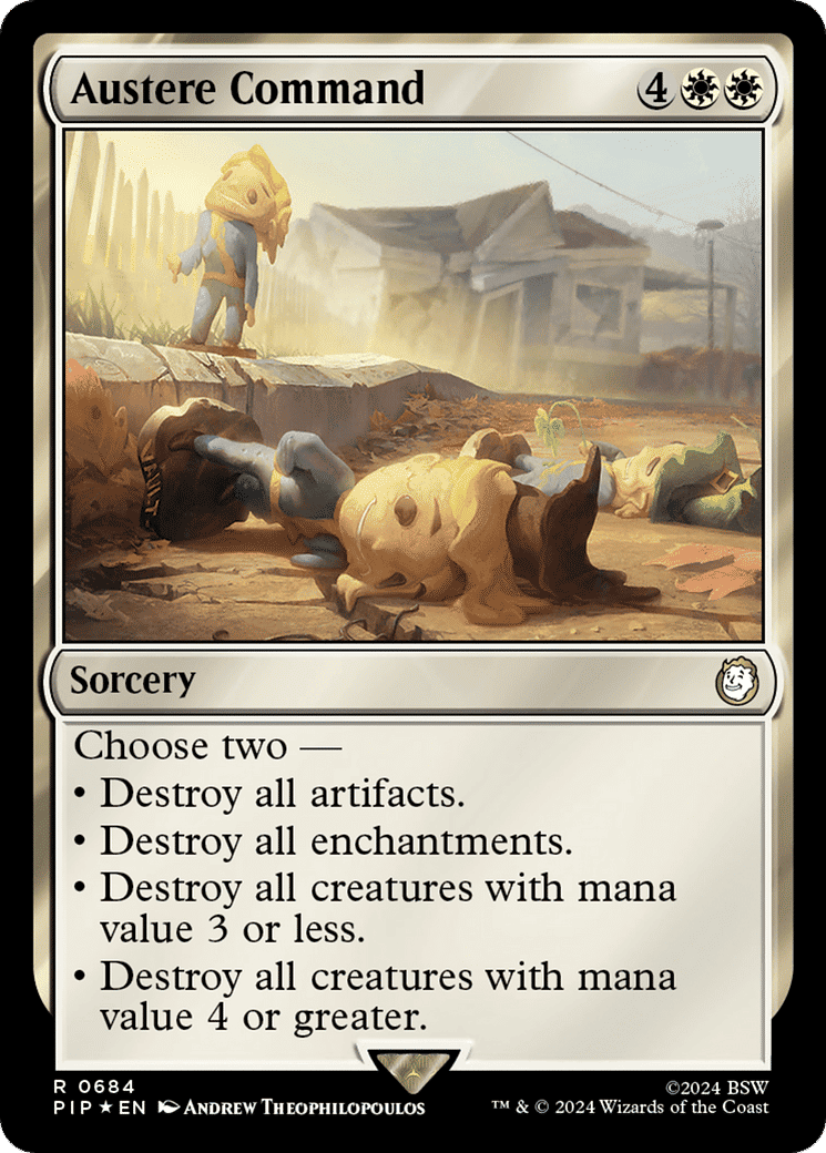 Austere Command — Fallout — Magic: The Gathering