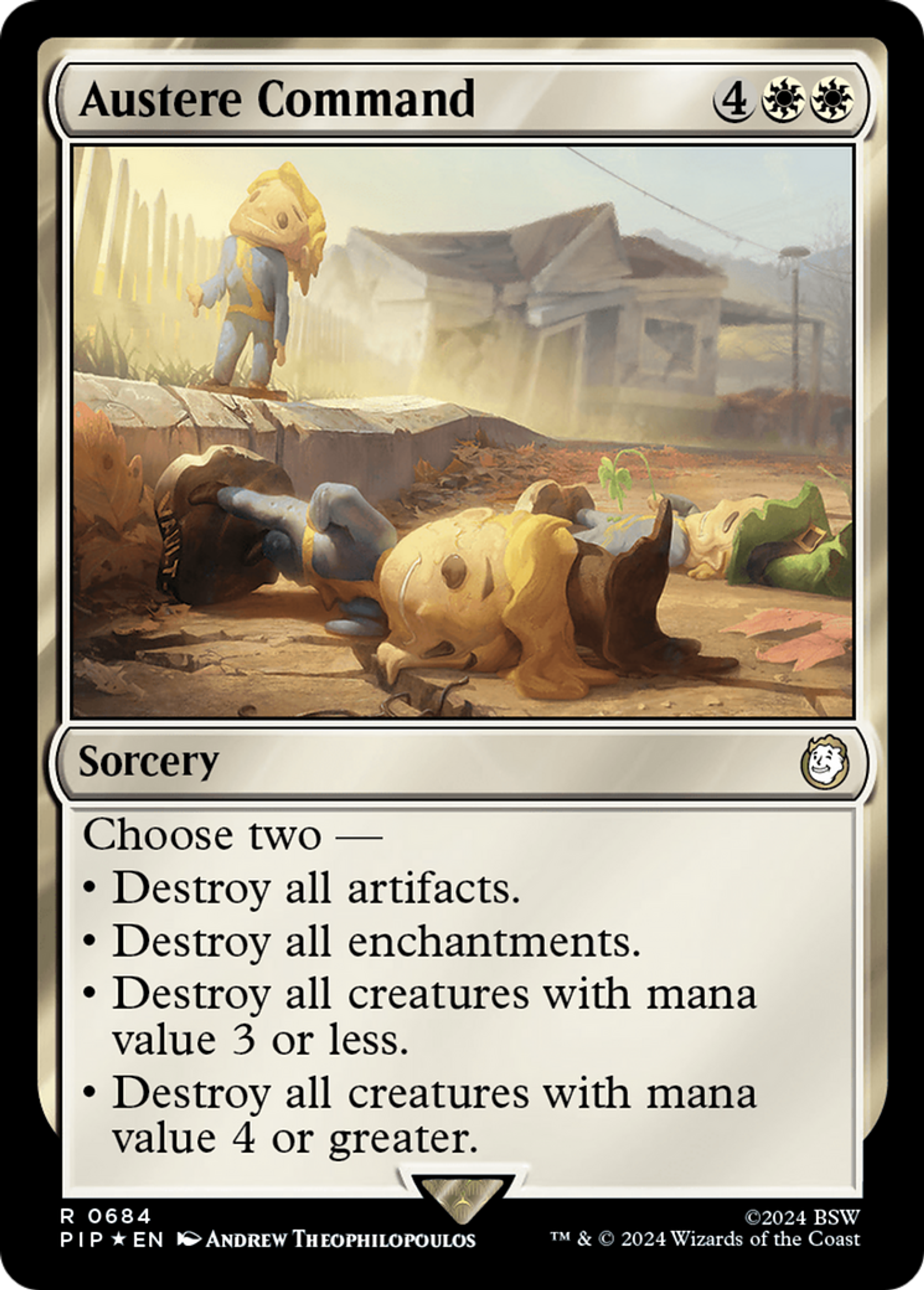 Austere Command — Fallout — Magic: The Gathering