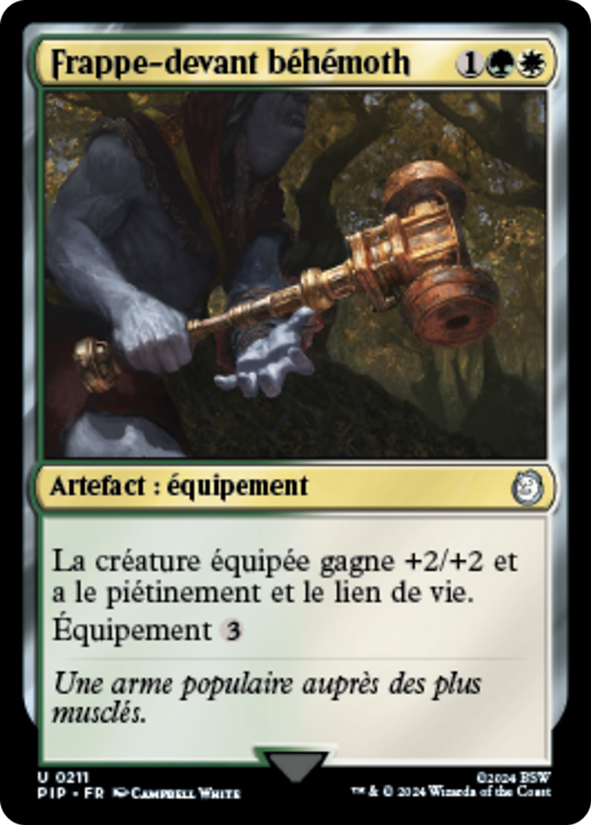 Frappe-devant béhémoth — Fallout — Magic: The Gathering