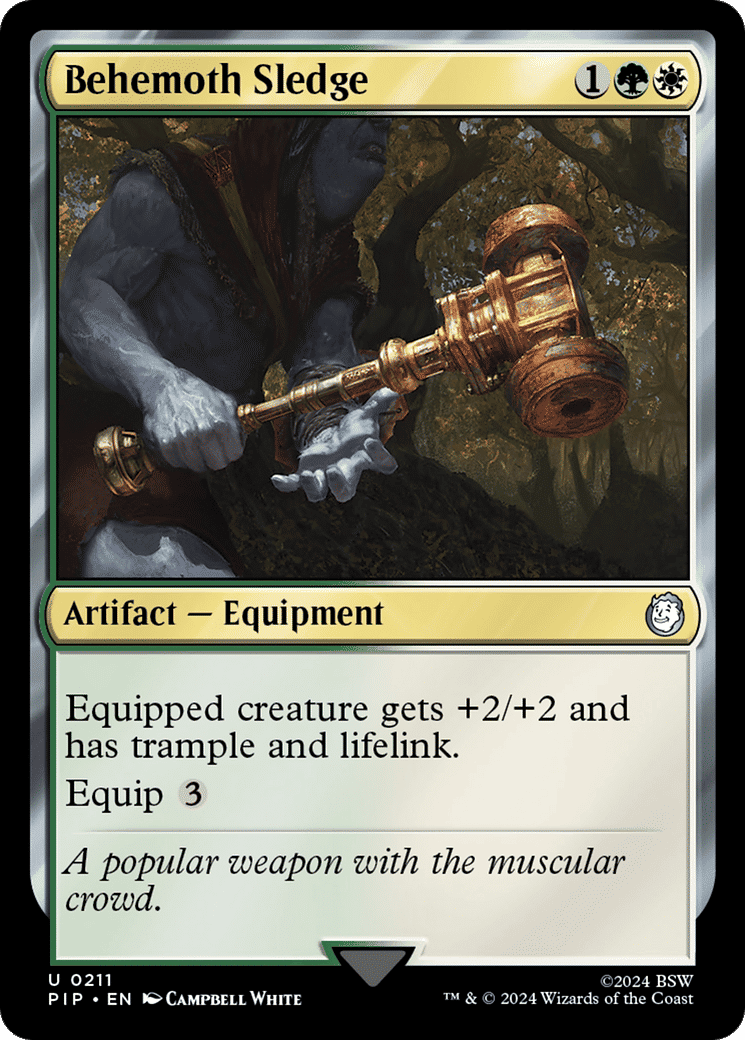 Behemoth Sledge — Fallout — Magic: The Gathering