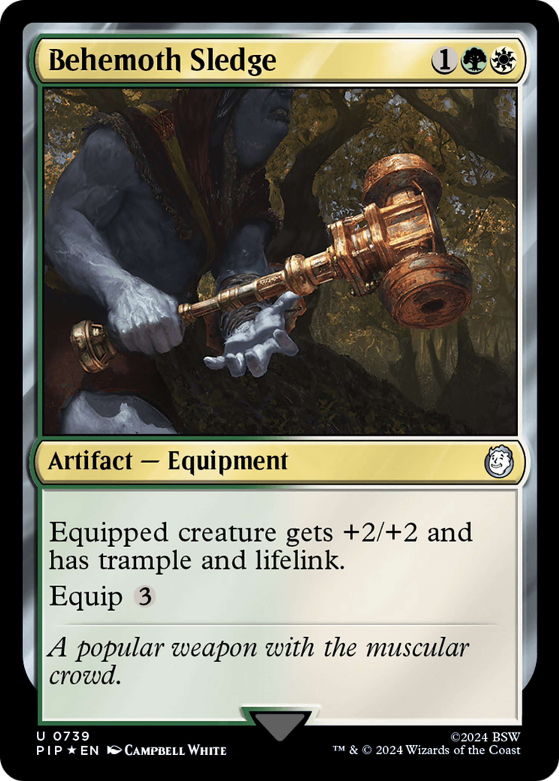 Behemoth Sledge — Fallout — Magic: The Gathering