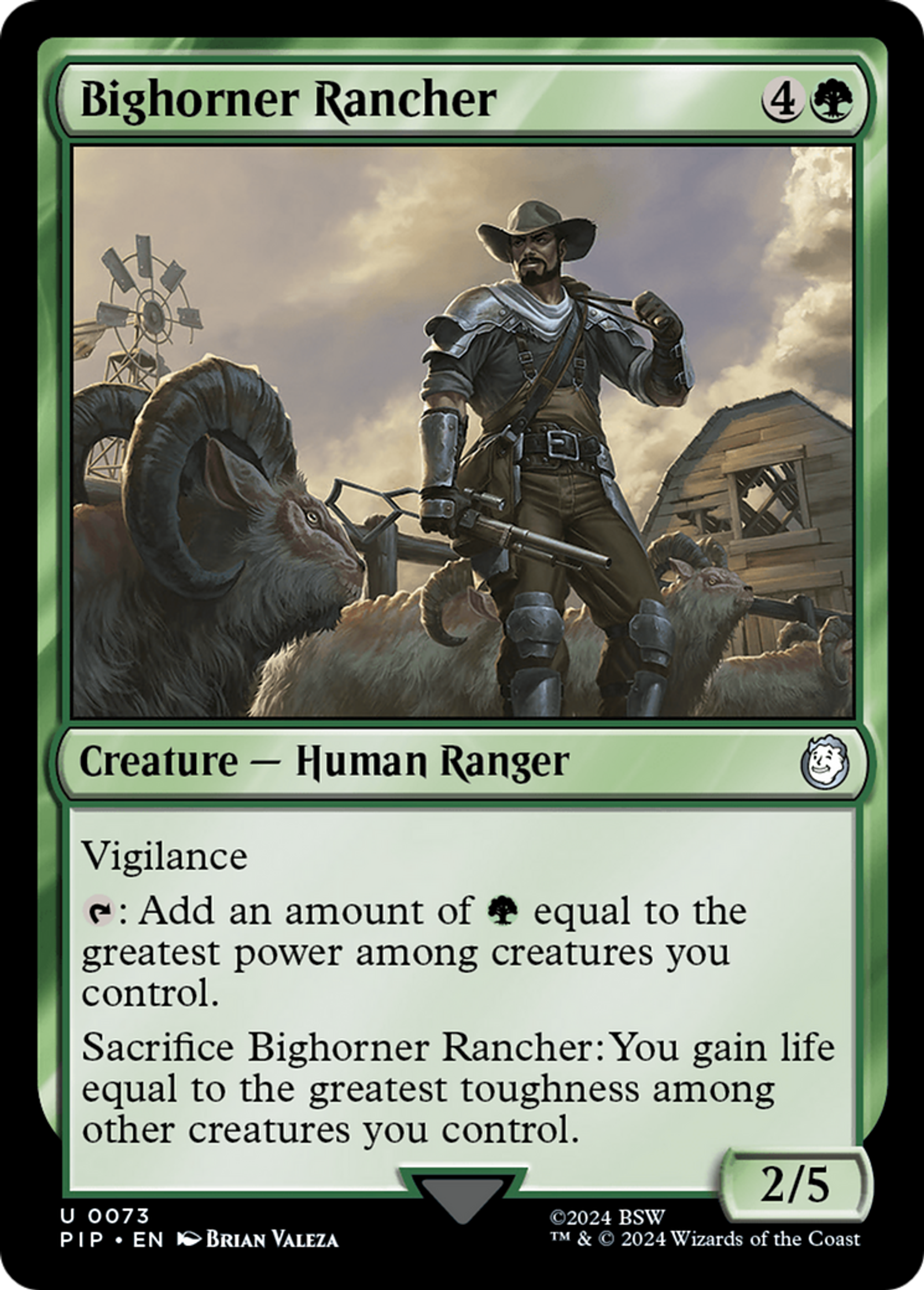 Bighorner Rancher — Fallout — Magic: The Gathering