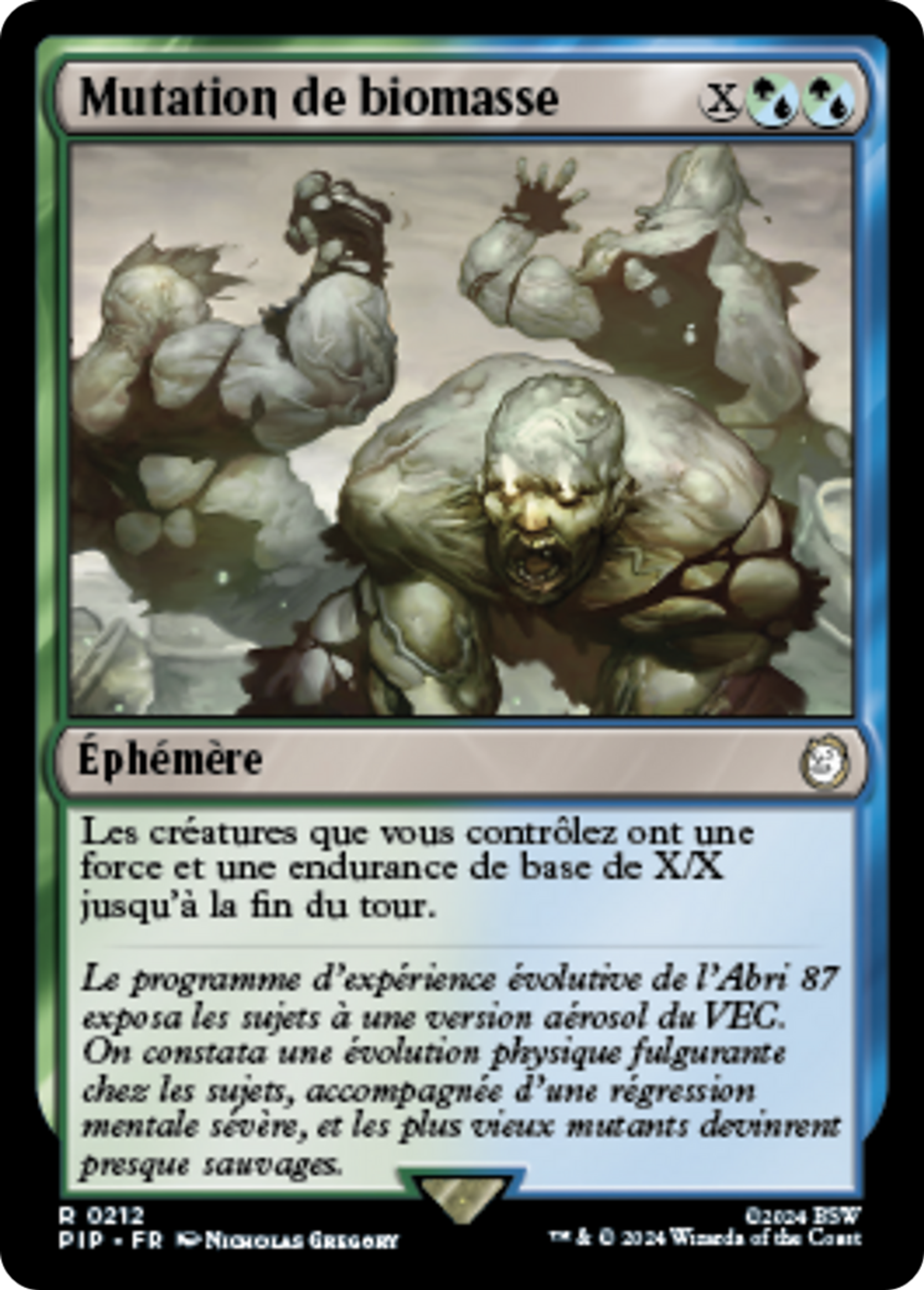 Mutation de biomasse — Fallout — Magic: The Gathering