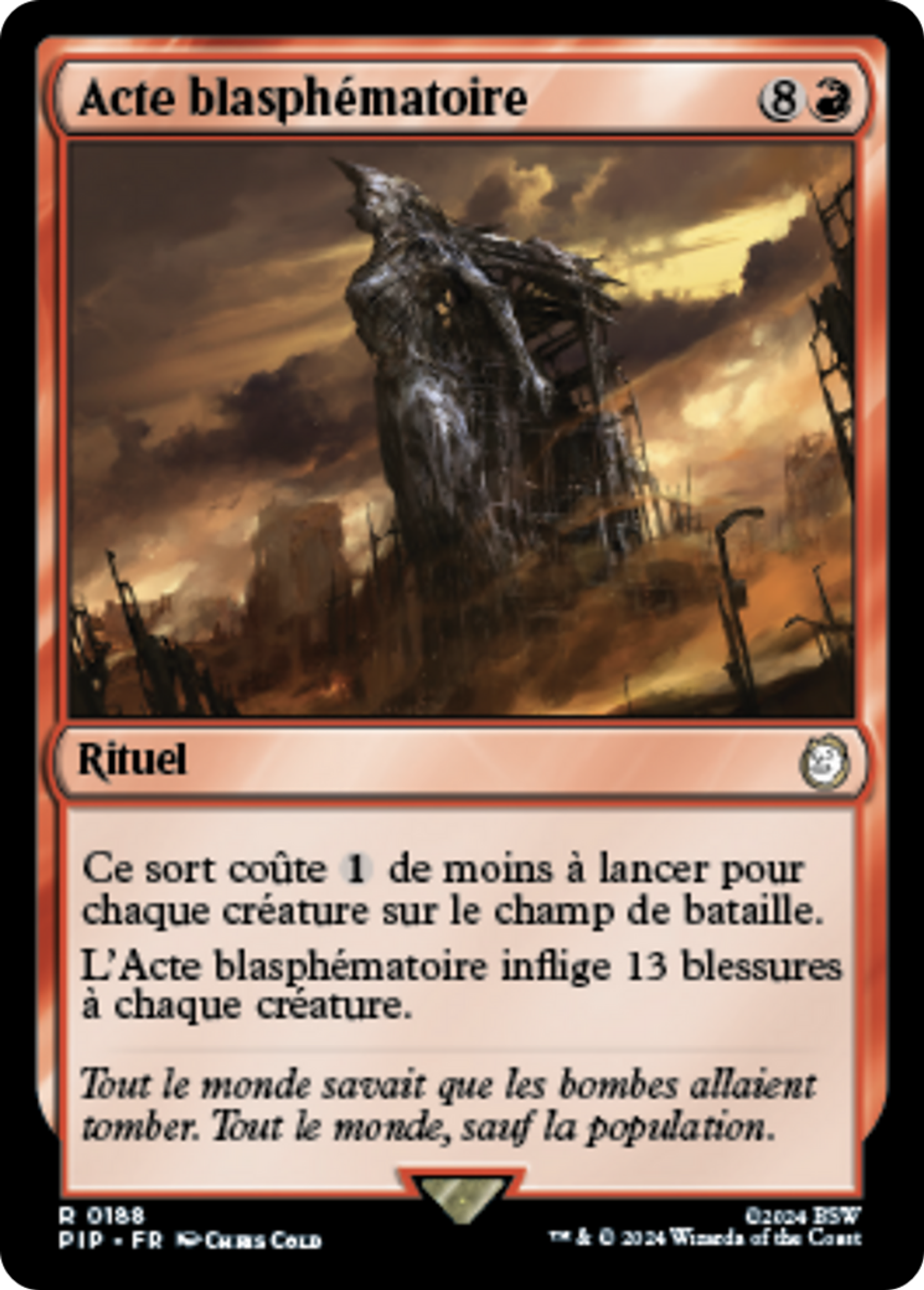 Acte blasphématoire — Fallout — Magic: The Gathering