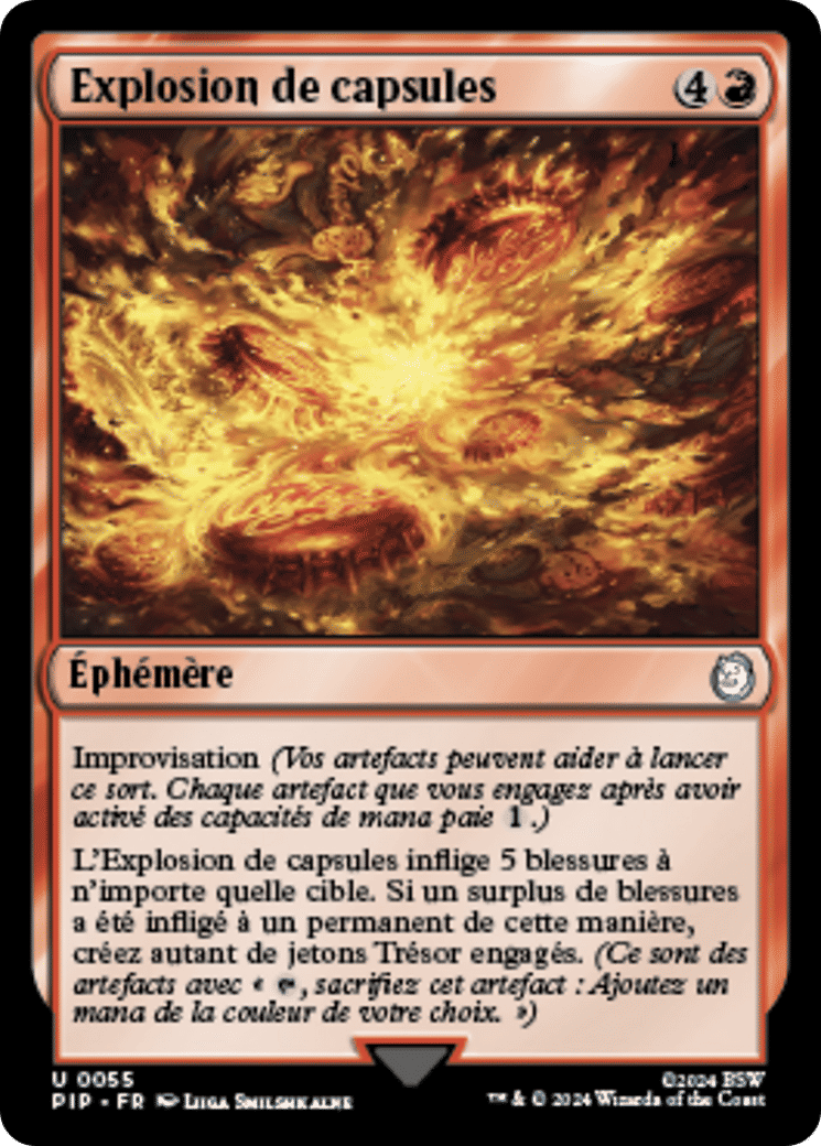 Explosion de capsules — Fallout — Magic: The Gathering