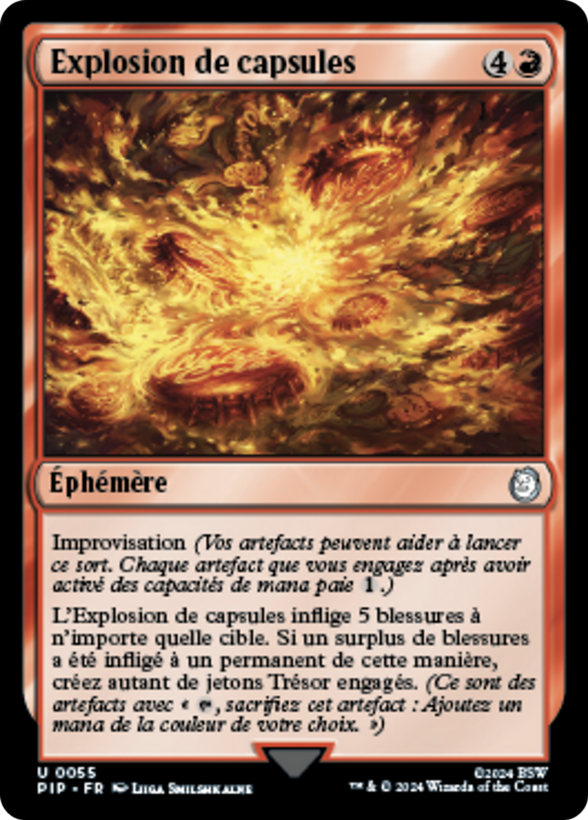 Explosion de capsules — Fallout — Magic: The Gathering