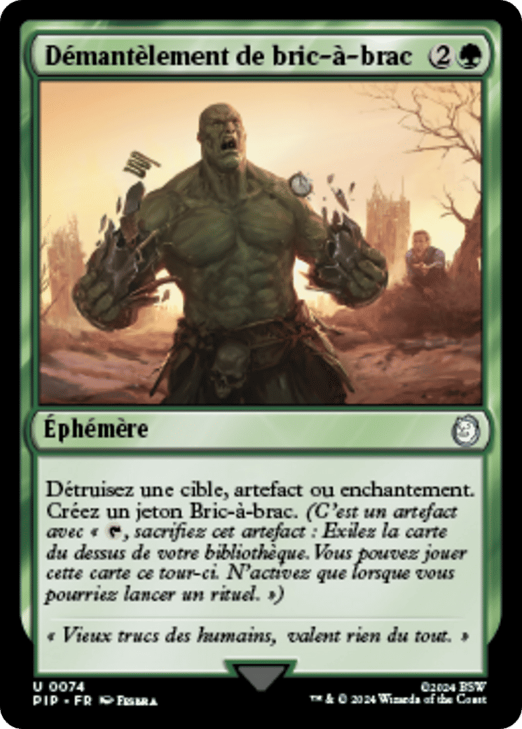 Démantèlement de bric-à-brac — Fallout — Magic: The Gathering
