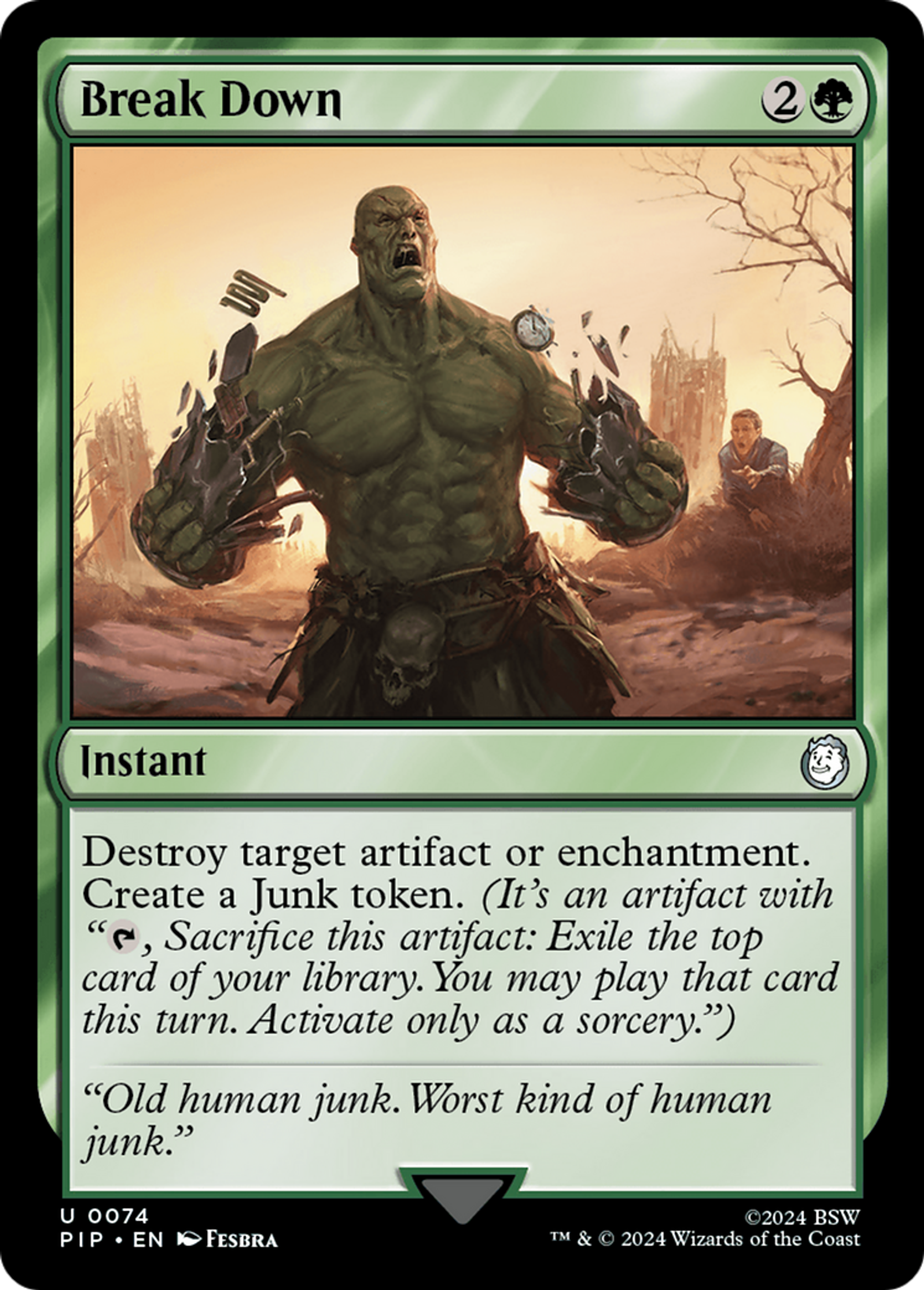 Break Down — Fallout — Magic: The Gathering