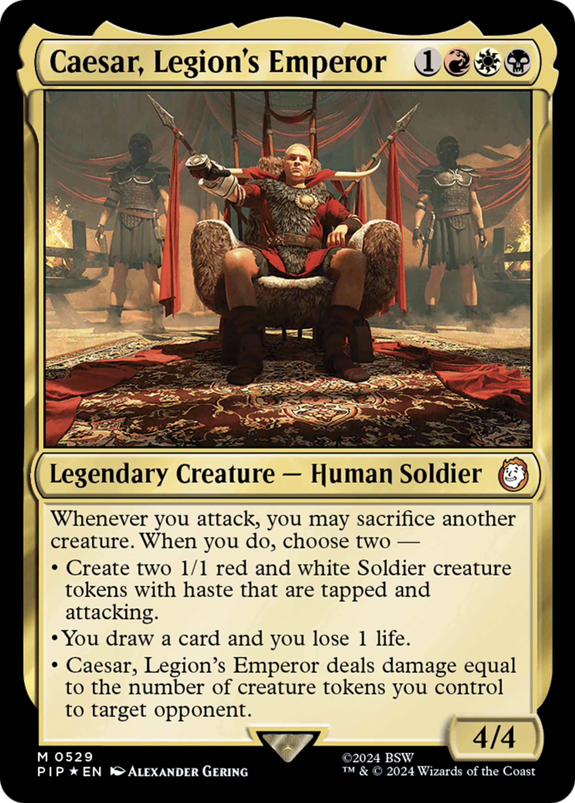 Caesar, Legion's Emperor — Fallout — Magic: The Gathering