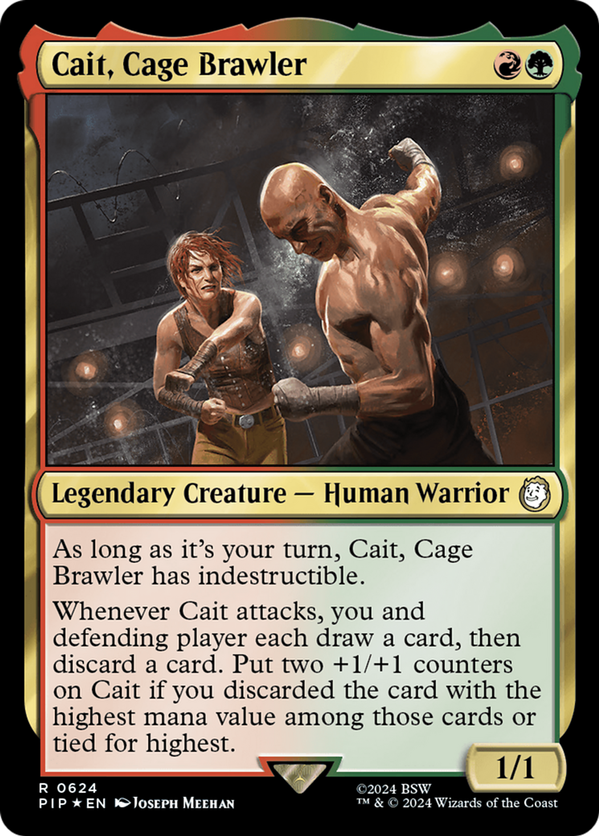 Cait, Cage Brawler — Fallout — Magic: The Gathering
