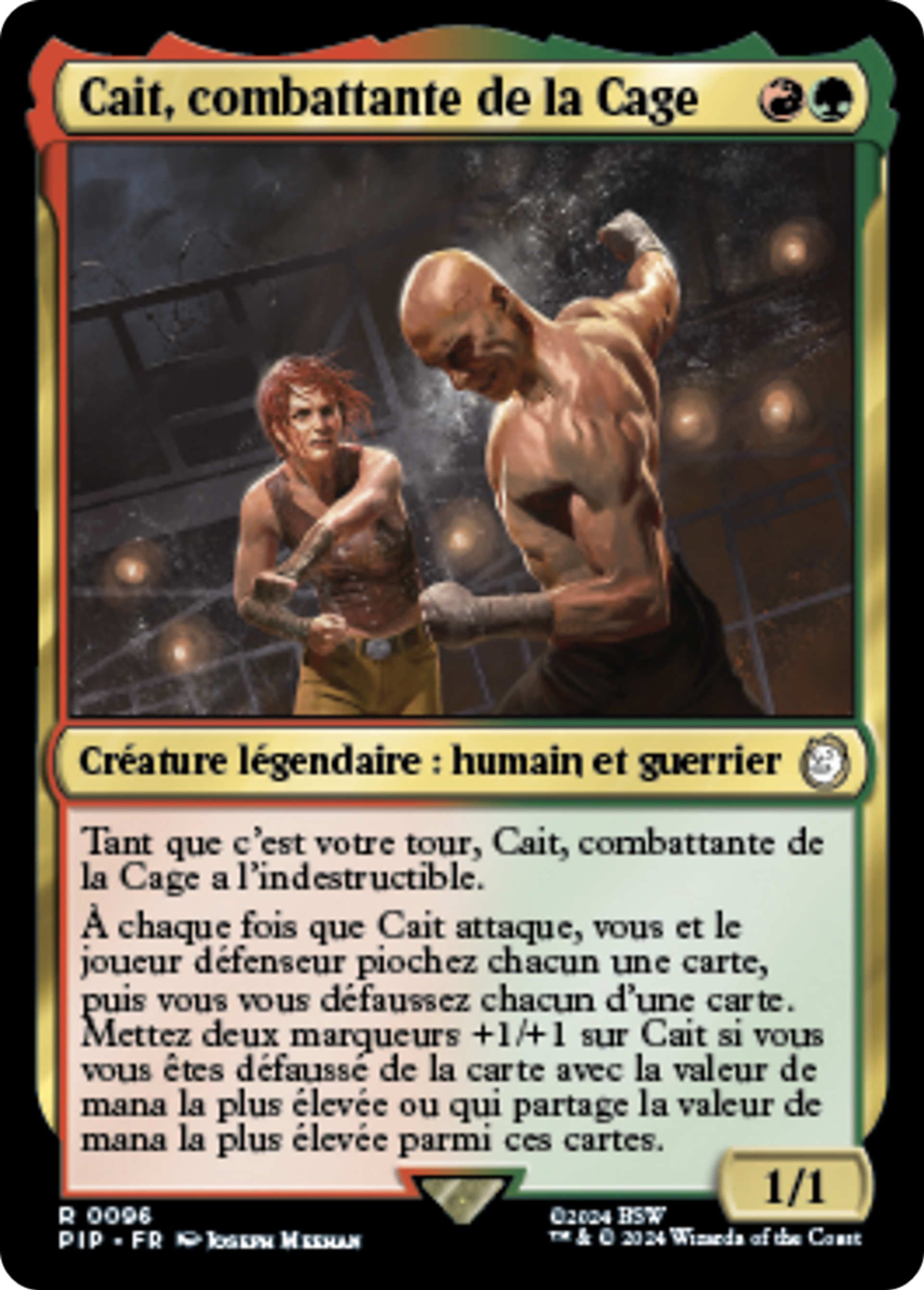 Cait, combattante de la Cage — Fallout — Magic: The Gathering