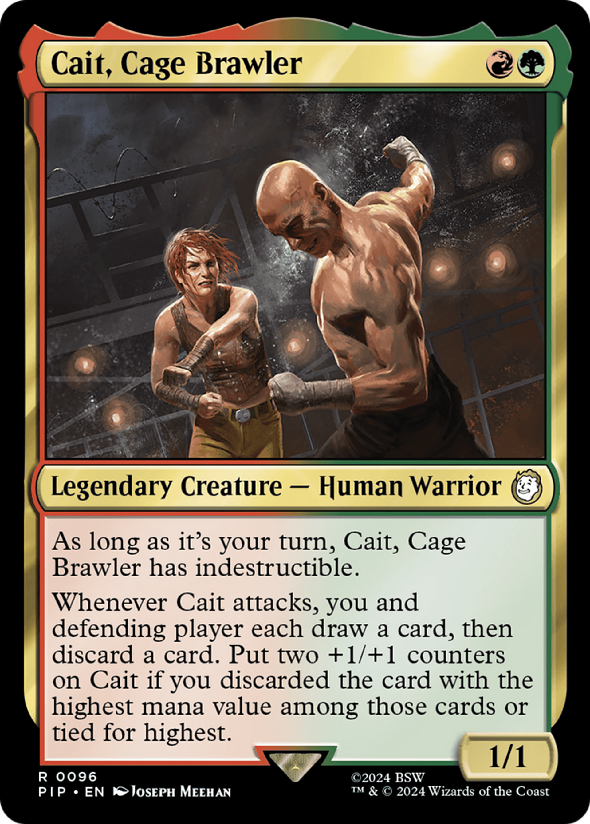 Cait, combattante de la Cage — Fallout — Magic: The Gathering
