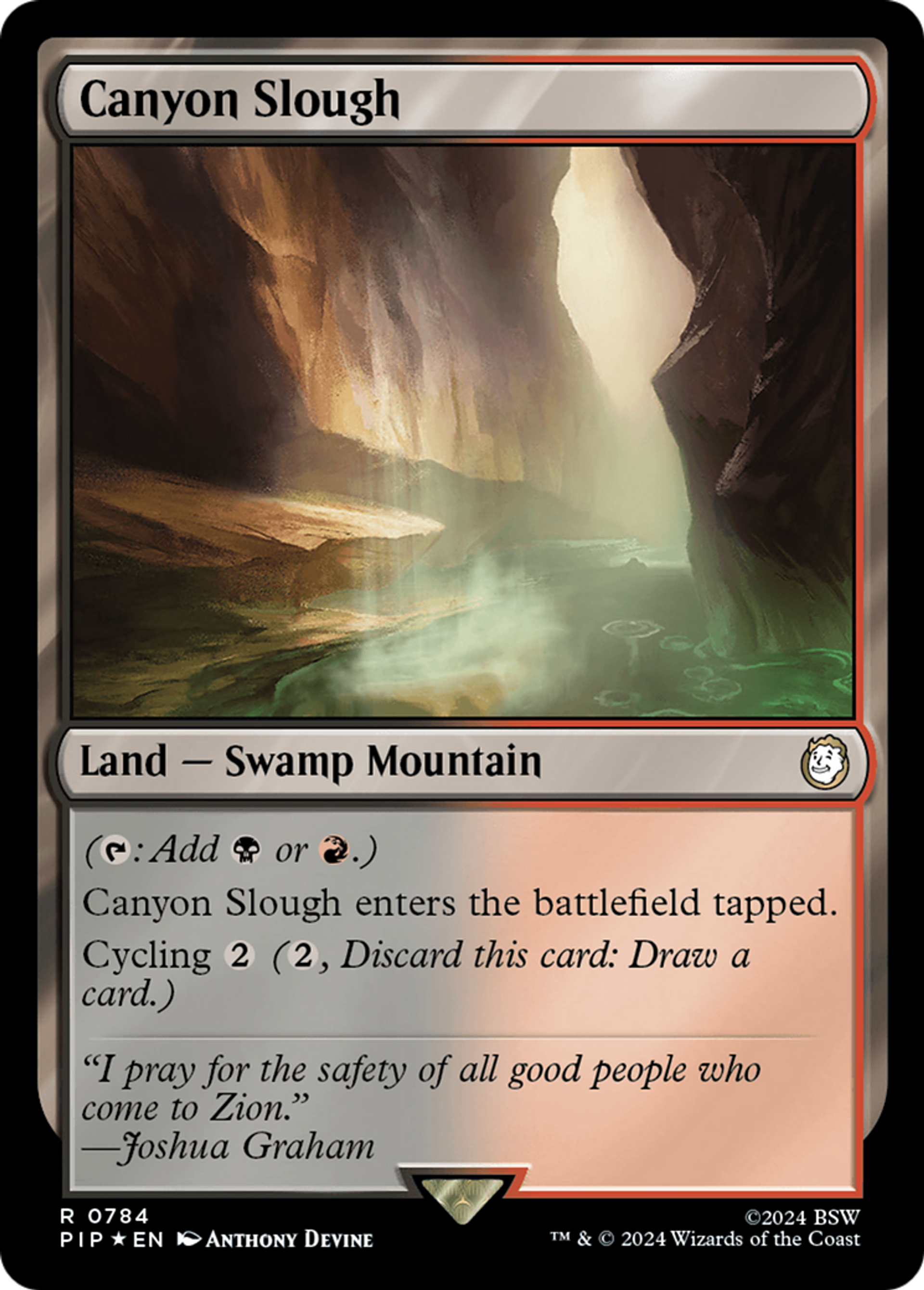 Canyon croupissant — Fallout — Magic: The Gathering