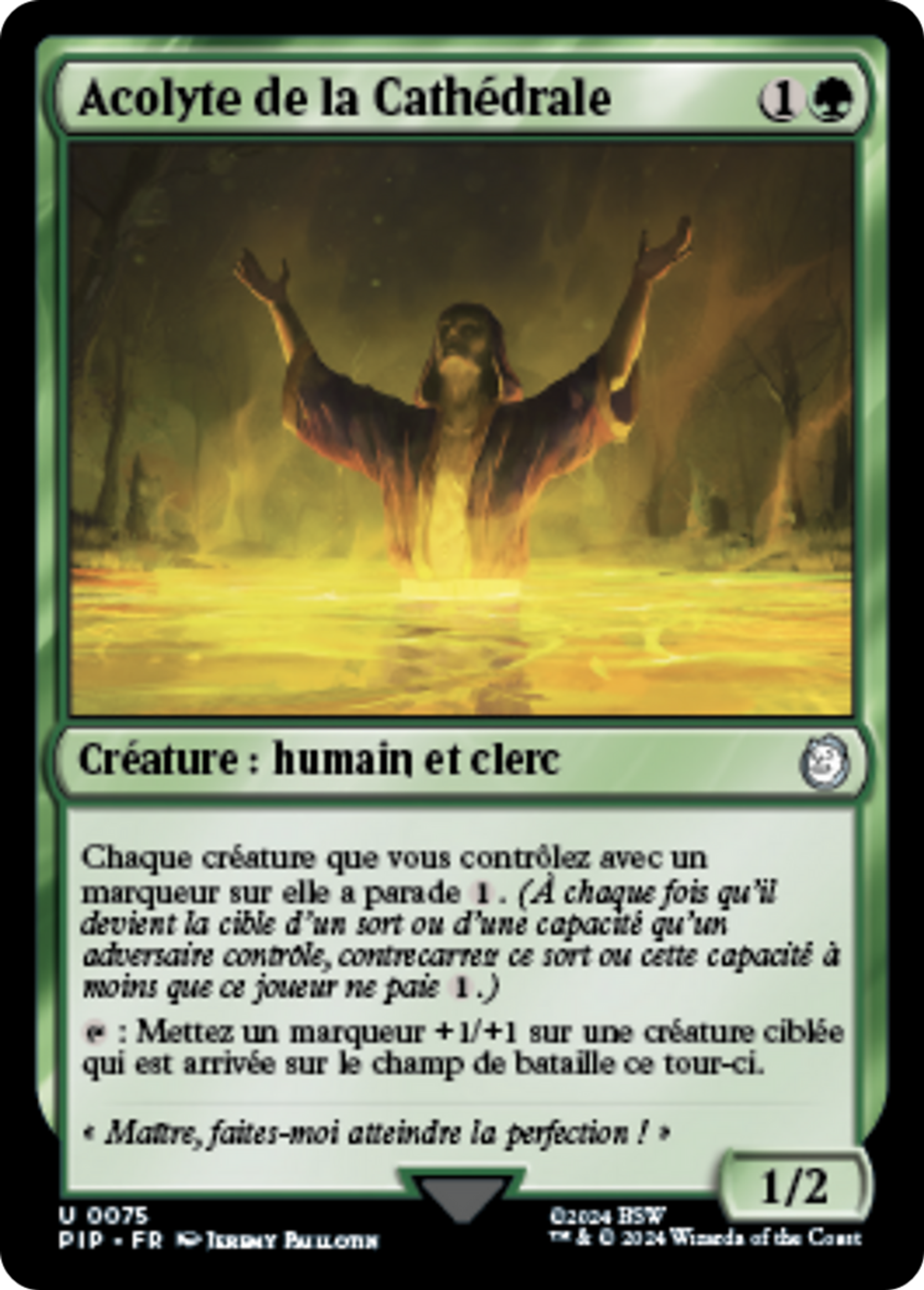 Acolyte de la Cathédrale — Fallout — Magic: The Gathering