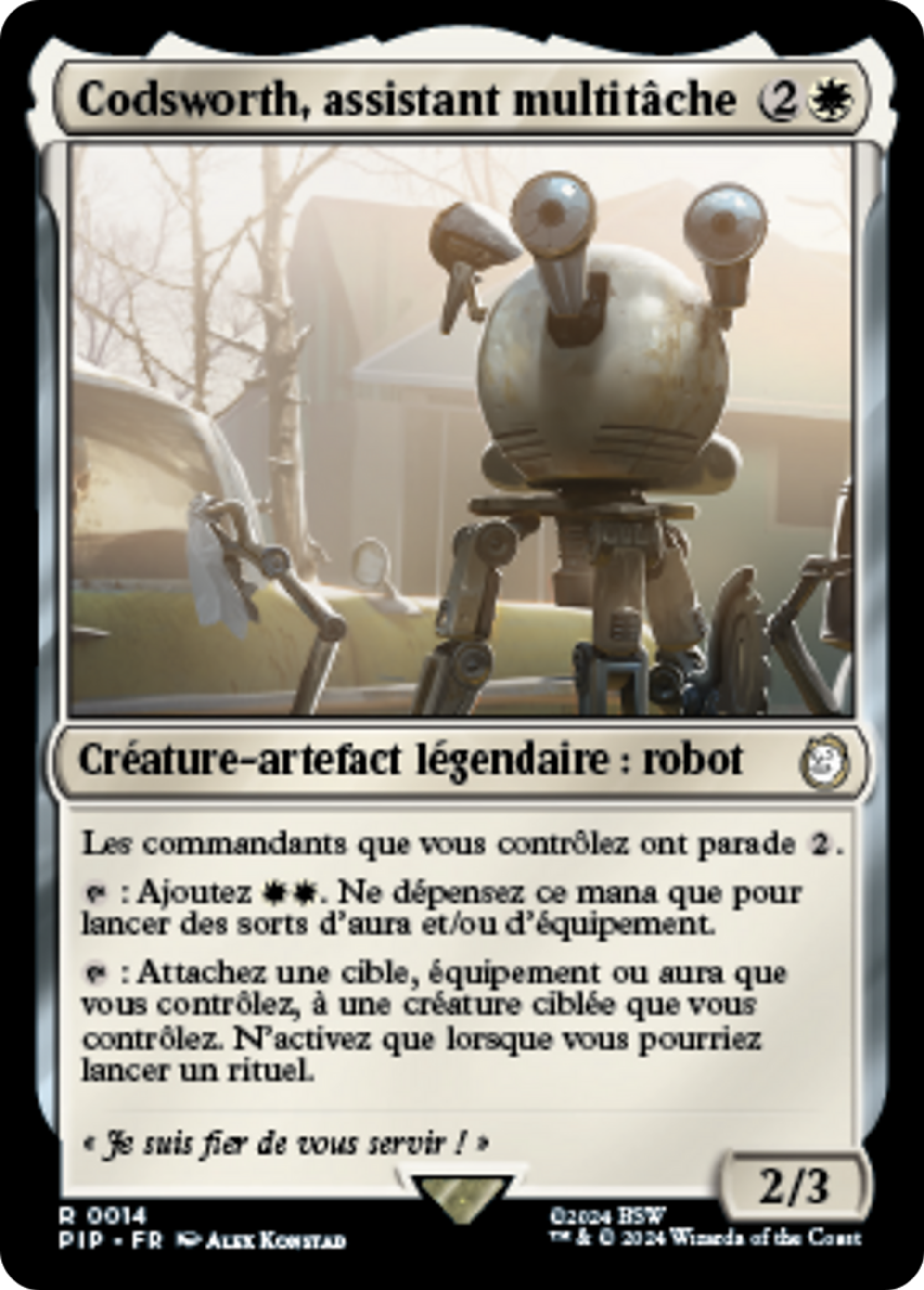 Codsworth, assistant multitâche — Fallout — Magic: The Gathering