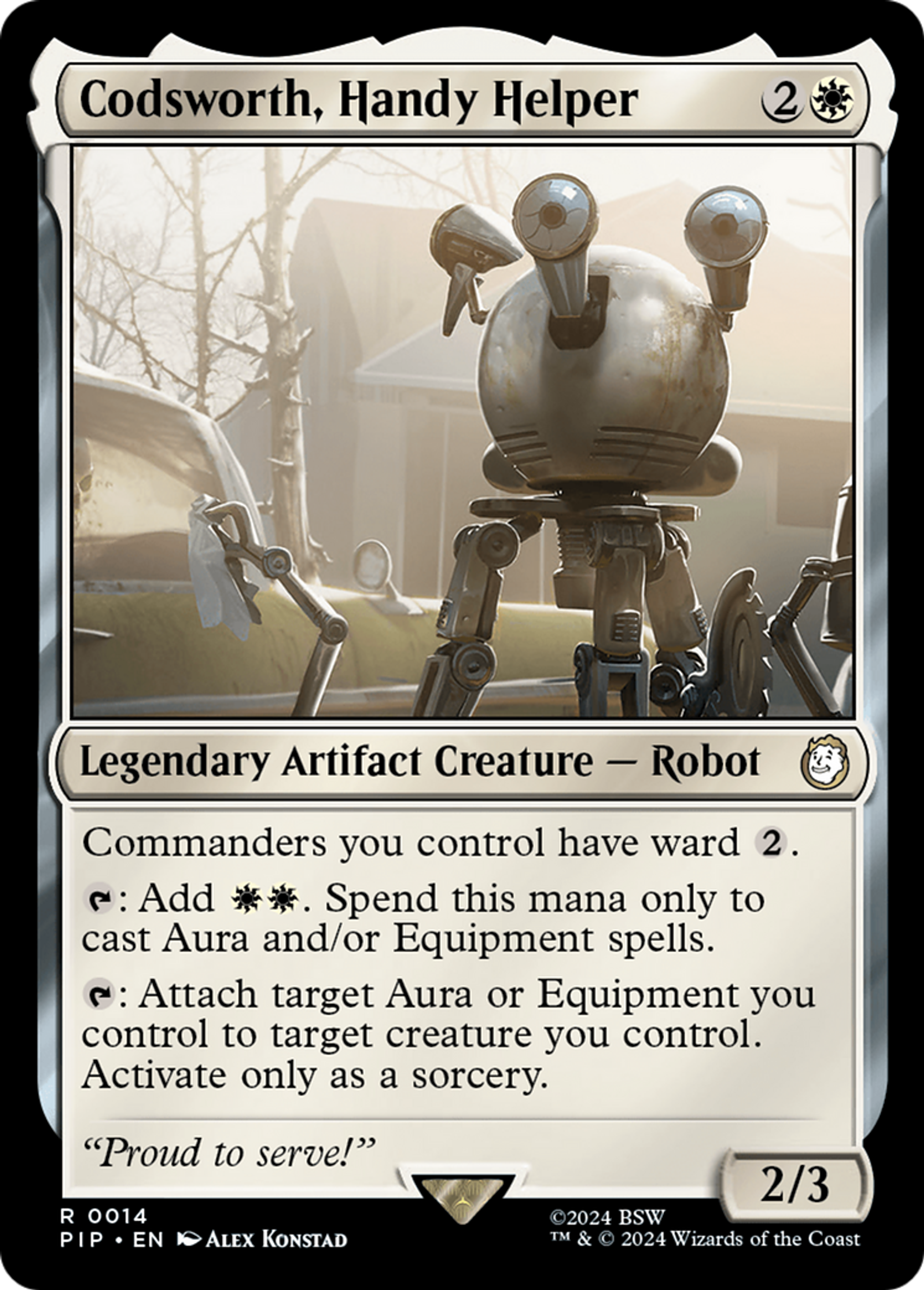 Codsworth, assistant multitâche — Fallout — Magic: The Gathering