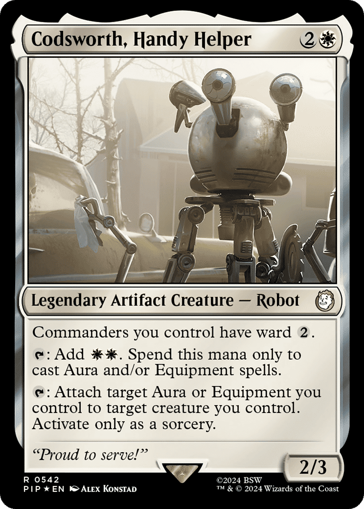 Codsworth, Handy Helper — Fallout — Magic: The Gathering