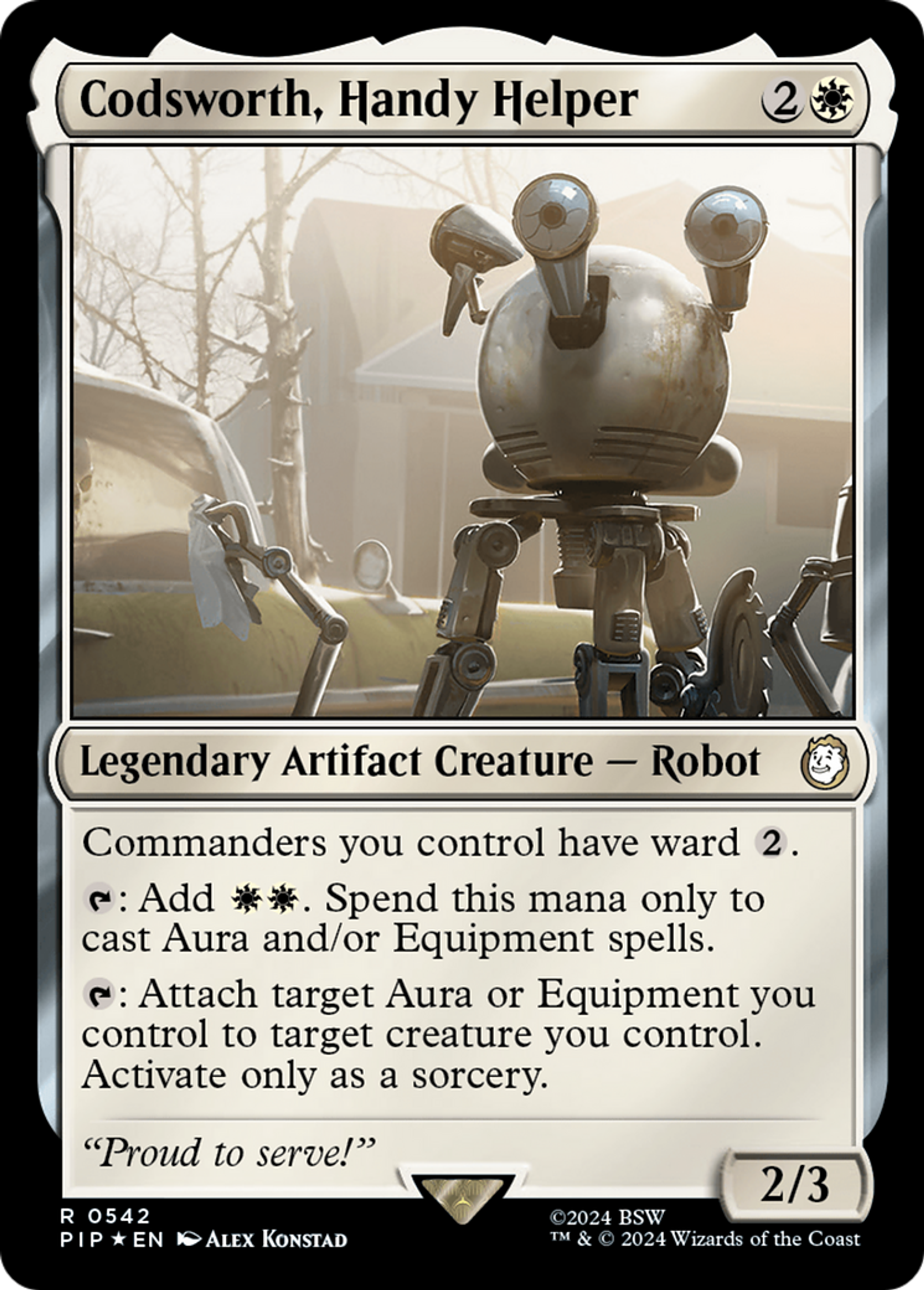 Codsworth, assistant multitâche — Fallout — Magic: The Gathering