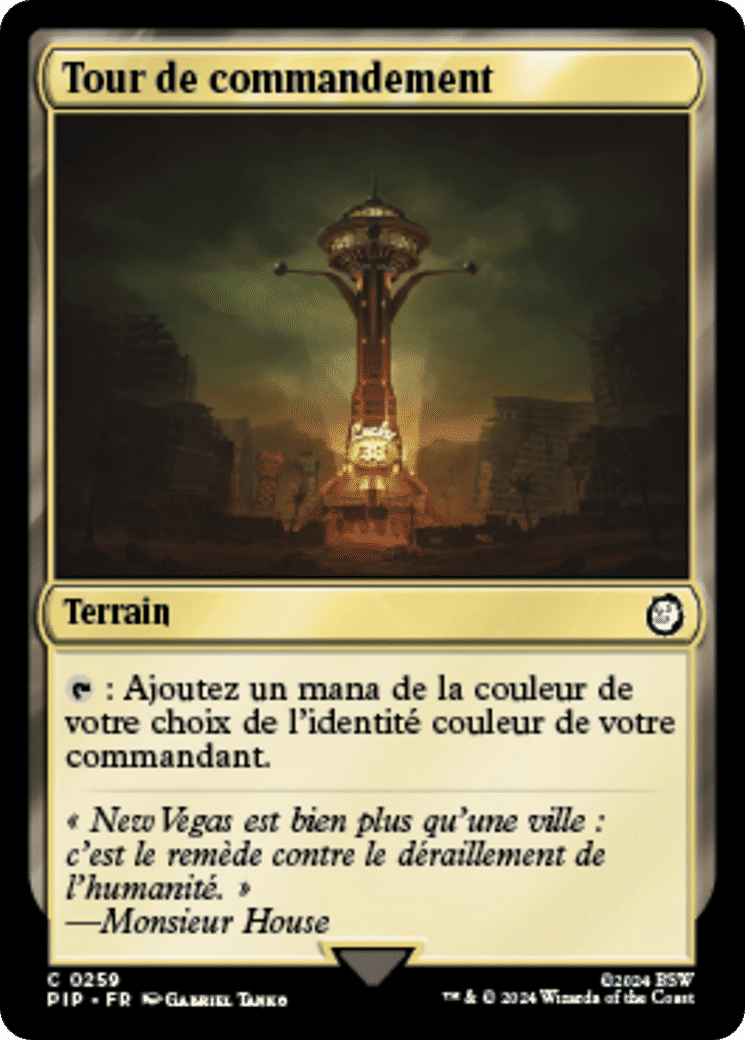 Tour de commandement — Fallout — Magic: The Gathering