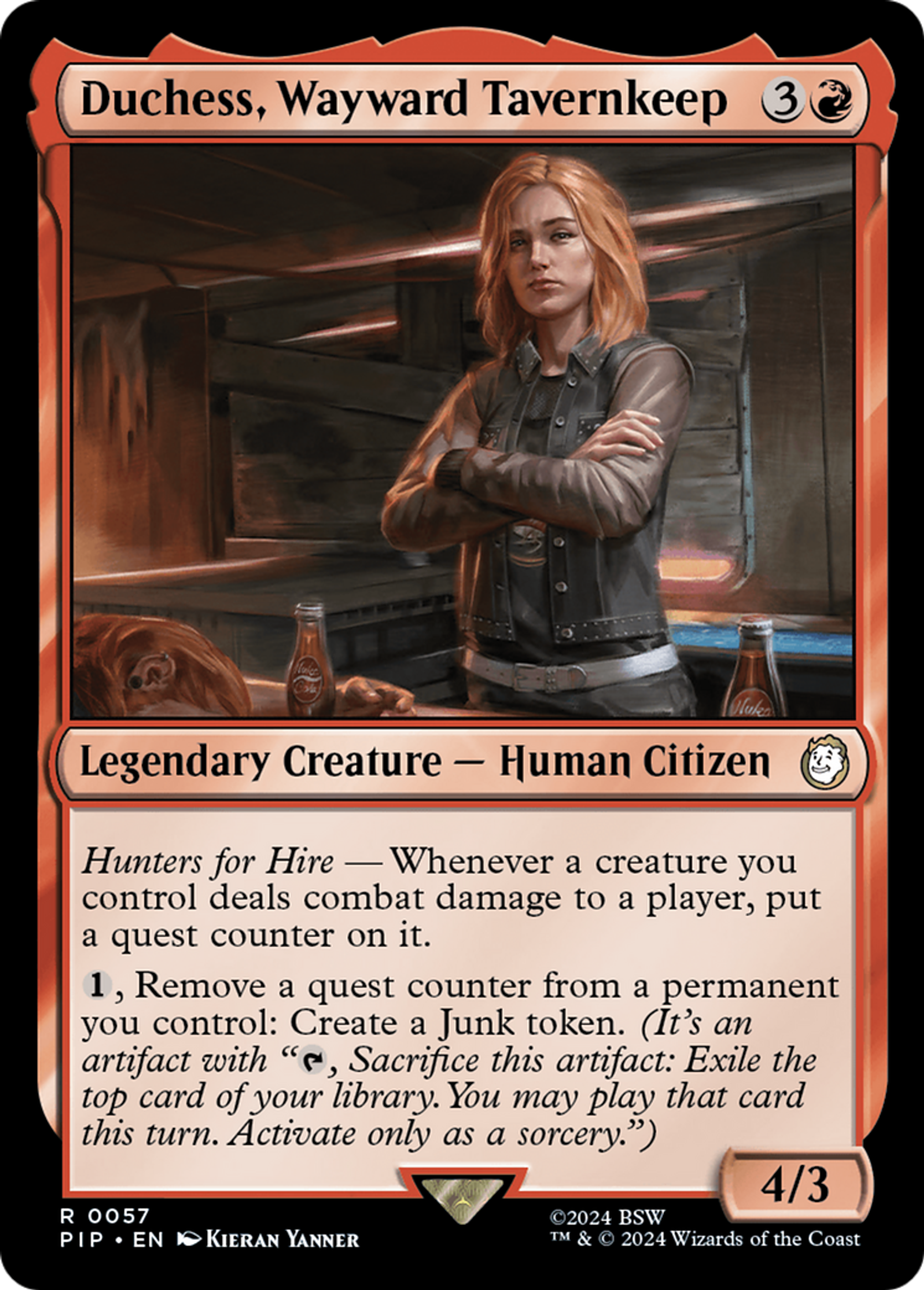 Duchess, Wayward Tavernkeep — Fallout — Magic: The Gathering