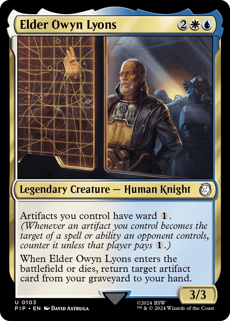 Elder Owyn Lyons — Fallout — Magic: The Gathering
