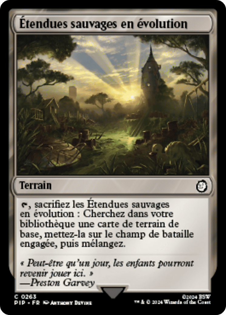 Étendues sauvages en évolution — Fallout — Magic: The Gathering
