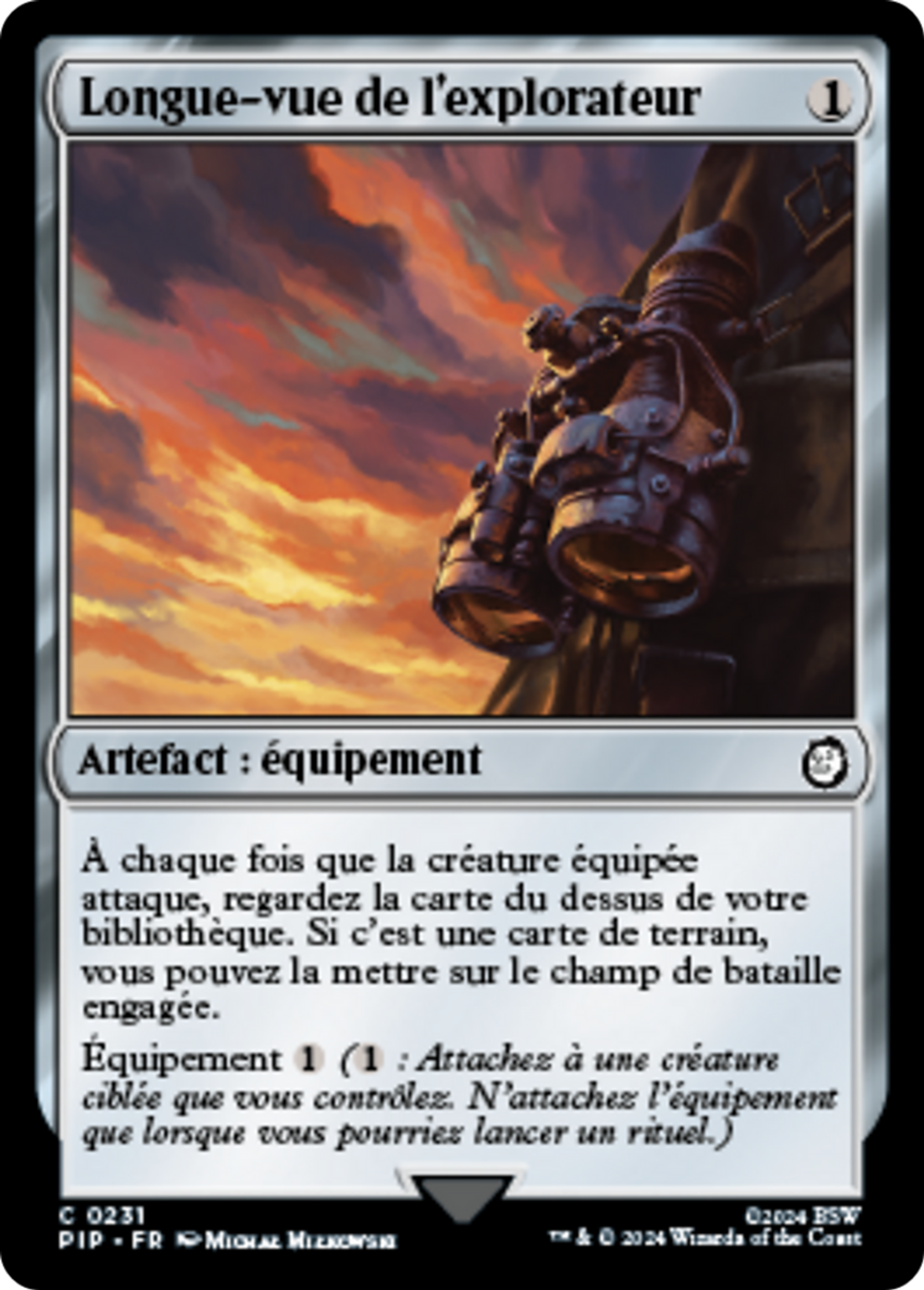 Longue-vue de l'explorateur — Fallout — Magic: The Gathering