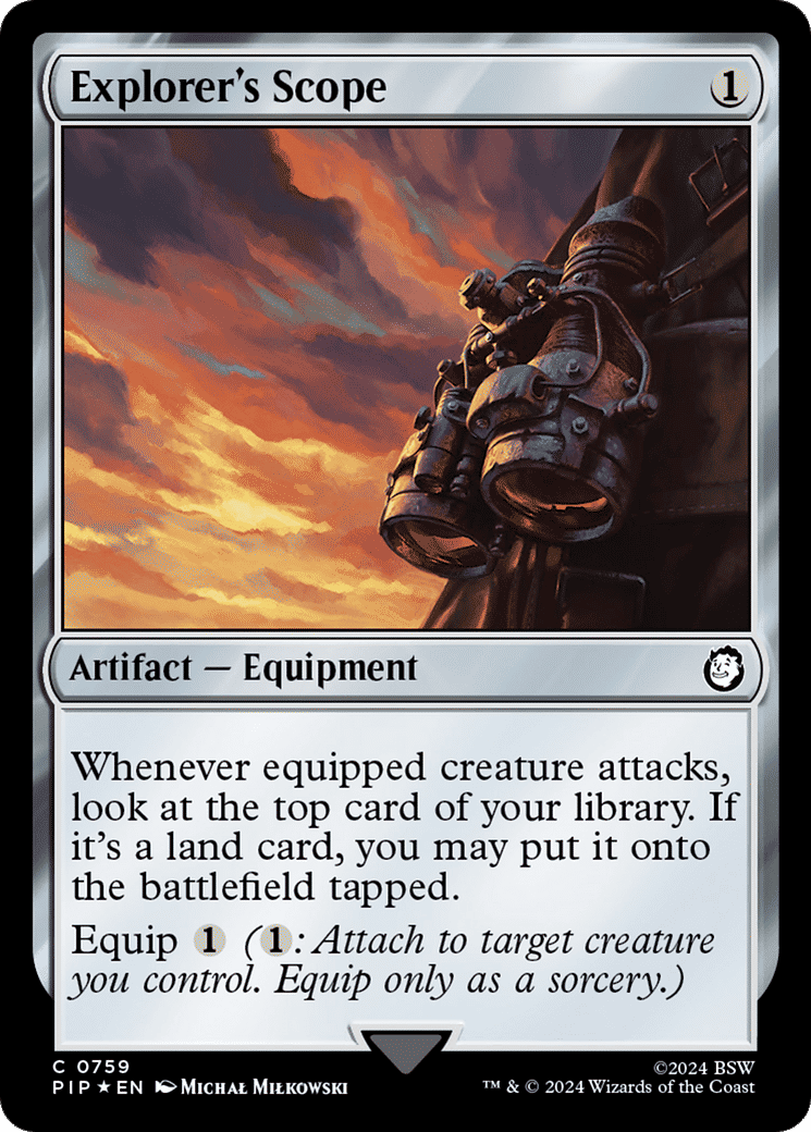 Explorer's Scope — Fallout — Magic: The Gathering