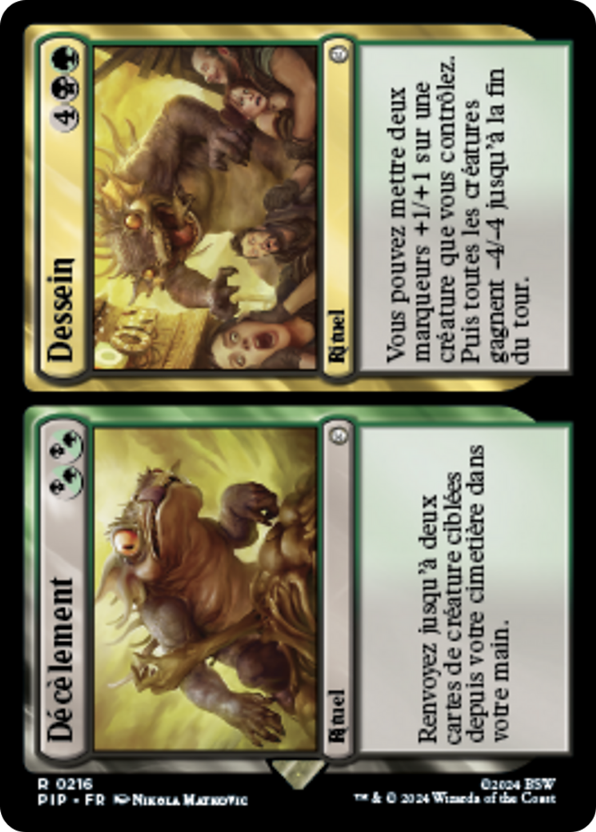 Décèlement // Dessein — Fallout — Magic: The Gathering