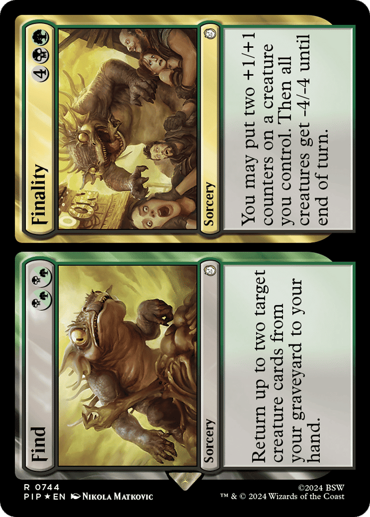 Décèlement // Dessein — Fallout — Magic: The Gathering